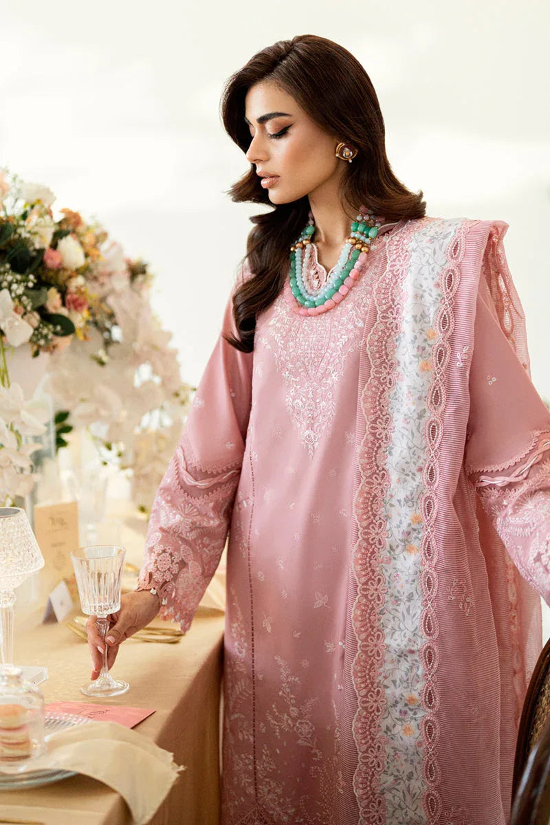 Qalamkar | Chikankari Lawn 25' | CS-05 Ruvina - Rang-e-Khaas