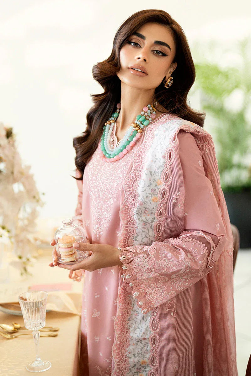 Qalamkar | Chikankari Lawn 25' | CS-05 Ruvina - Rang-e-Khaas