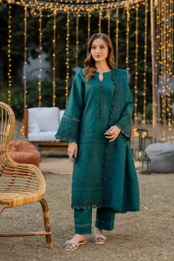 Florent | Chikankari Eid 25 | FLC- 8A - Rang-e-Khaas