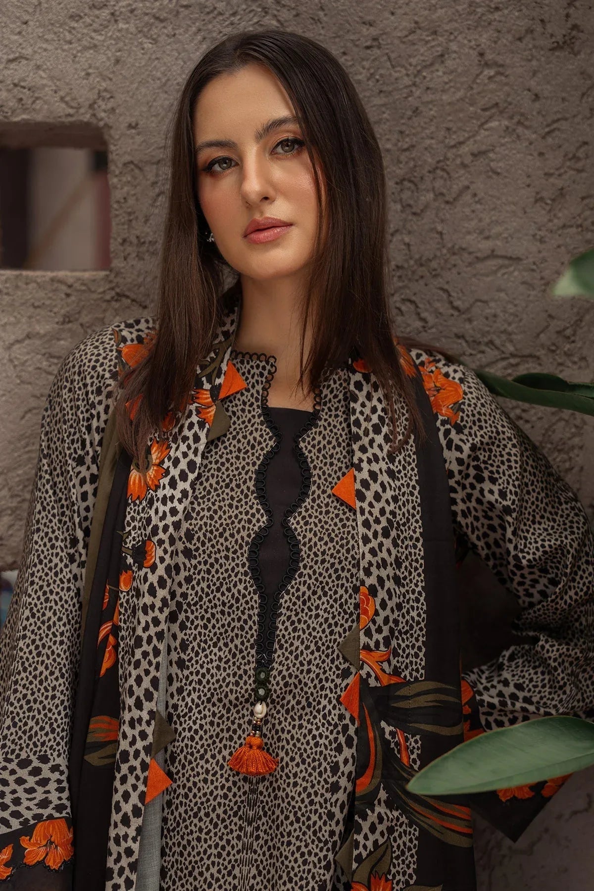 Charizma | C Prints Winter 25 |  3-PC Unstitched Printed Linen Collection CPW5-08 - Rang-e-Khaas