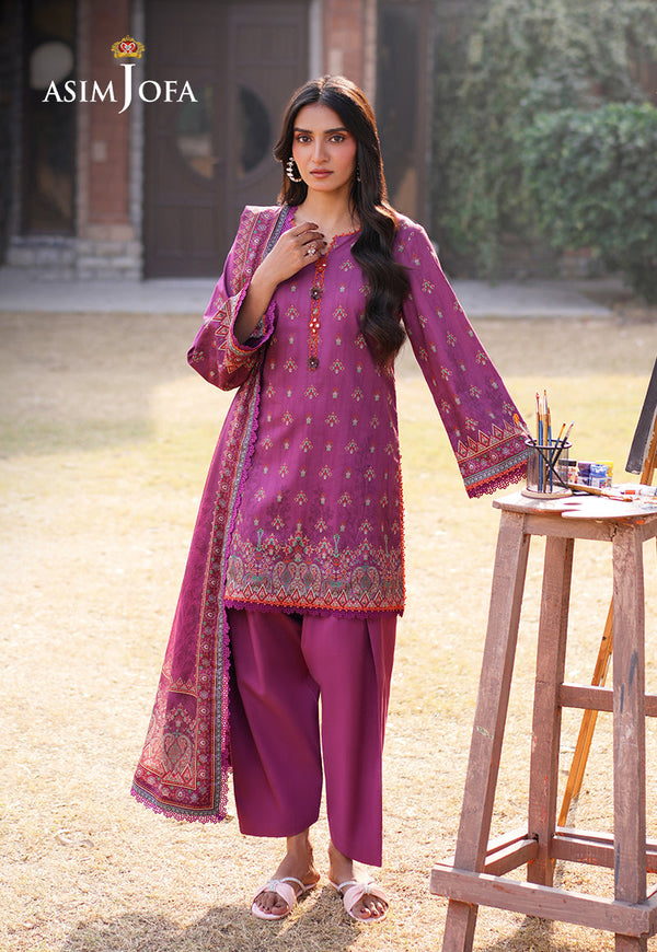 Asim Jofa Printed Lawn '25 | AJUUB-12