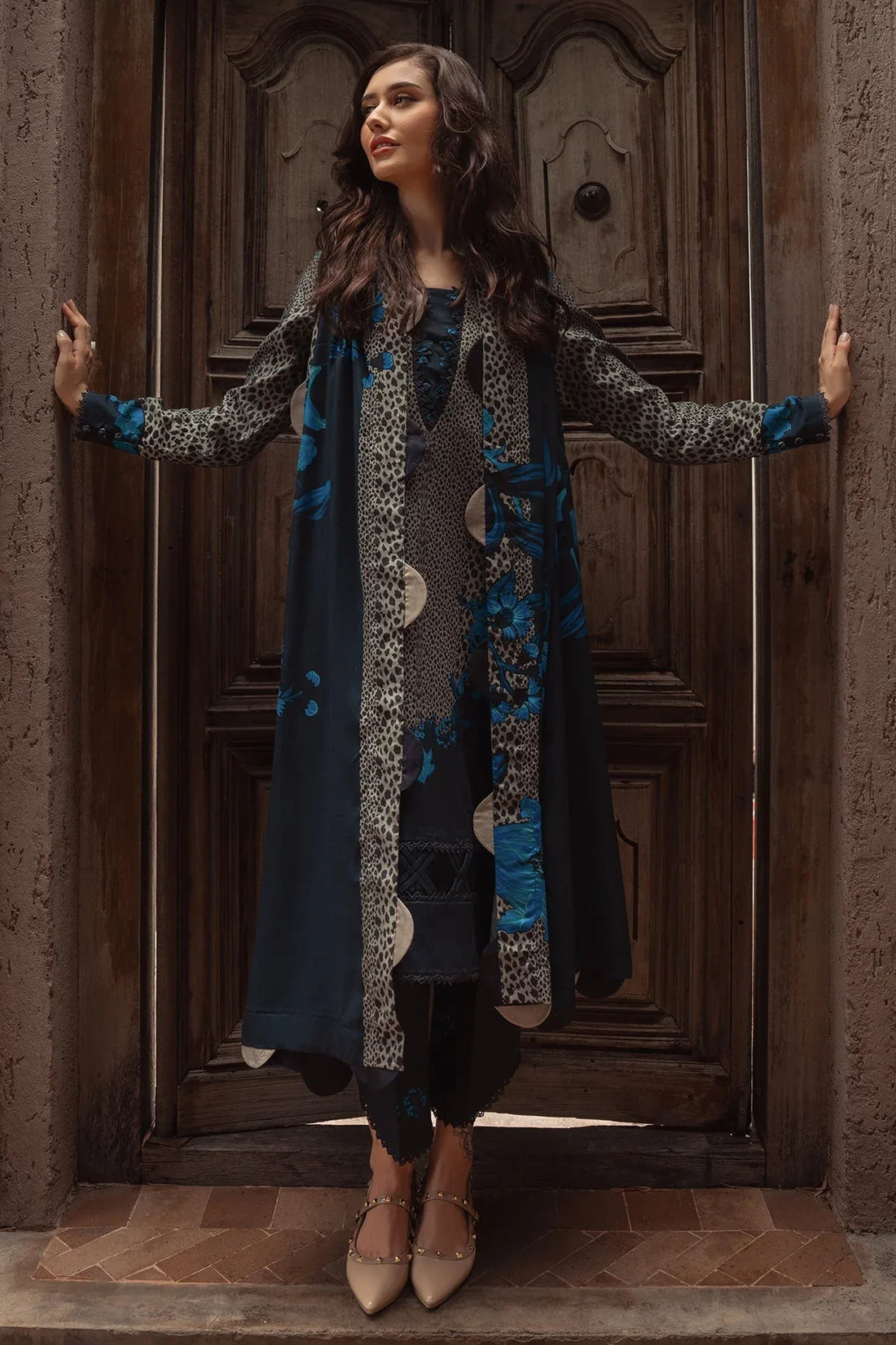 Charizma | C Prints Winter 25 |  3-PC Unstitched Printed Linen Collection CPW5-02 - Rang-e-Khaas
