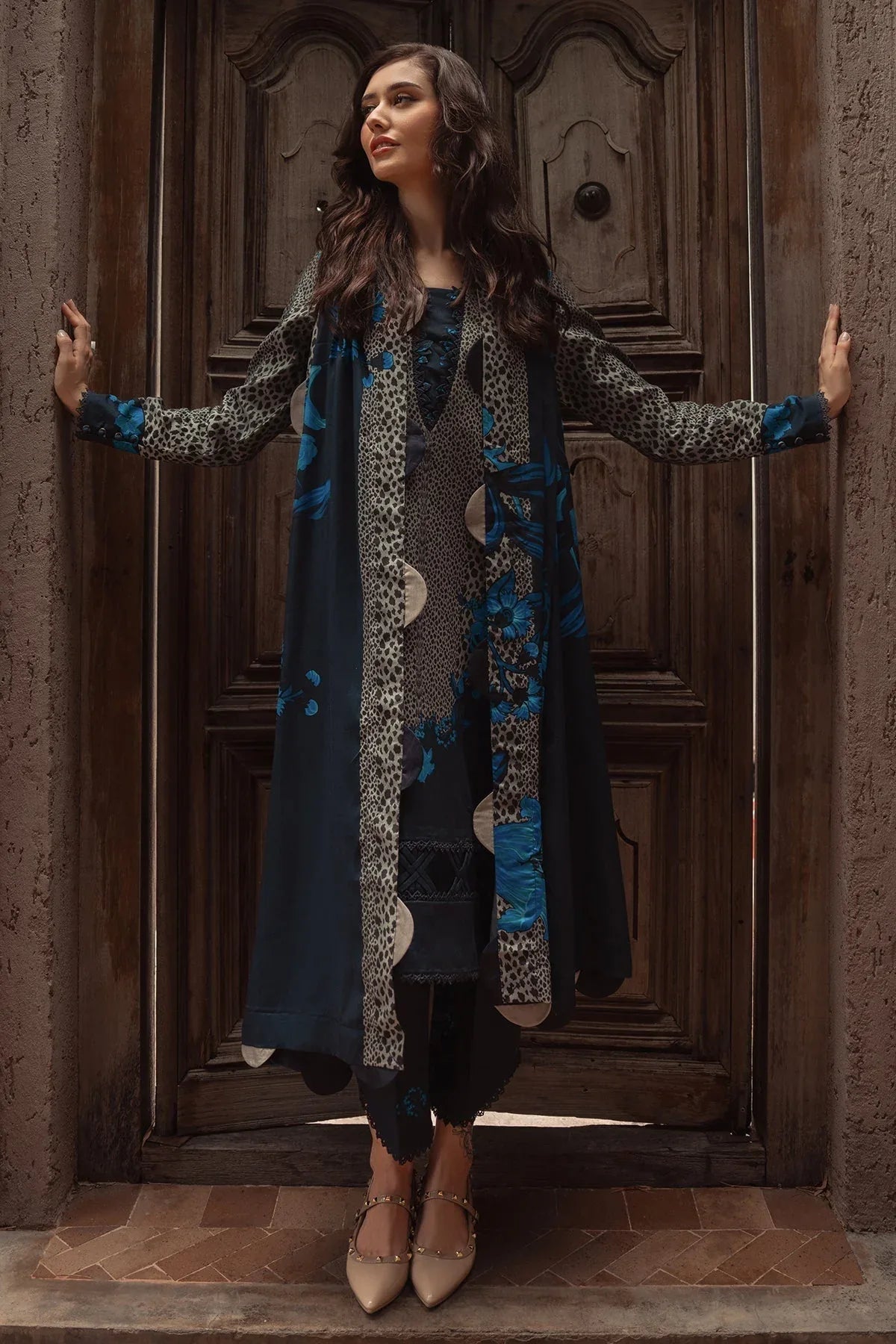Charizma | C Prints Winter 25 |  3-PC Unstitched Printed Linen Collection CPW5-02 - Rang-e-Khaas