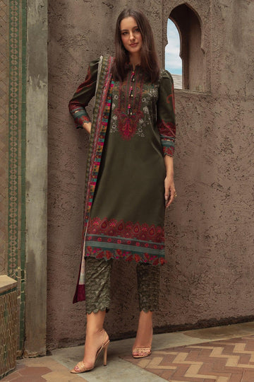 Charizma | C Prints Winter 25 |  3-PC Unstitched Printed Linen Collection CPW5-05 - Rang-e-Khaas