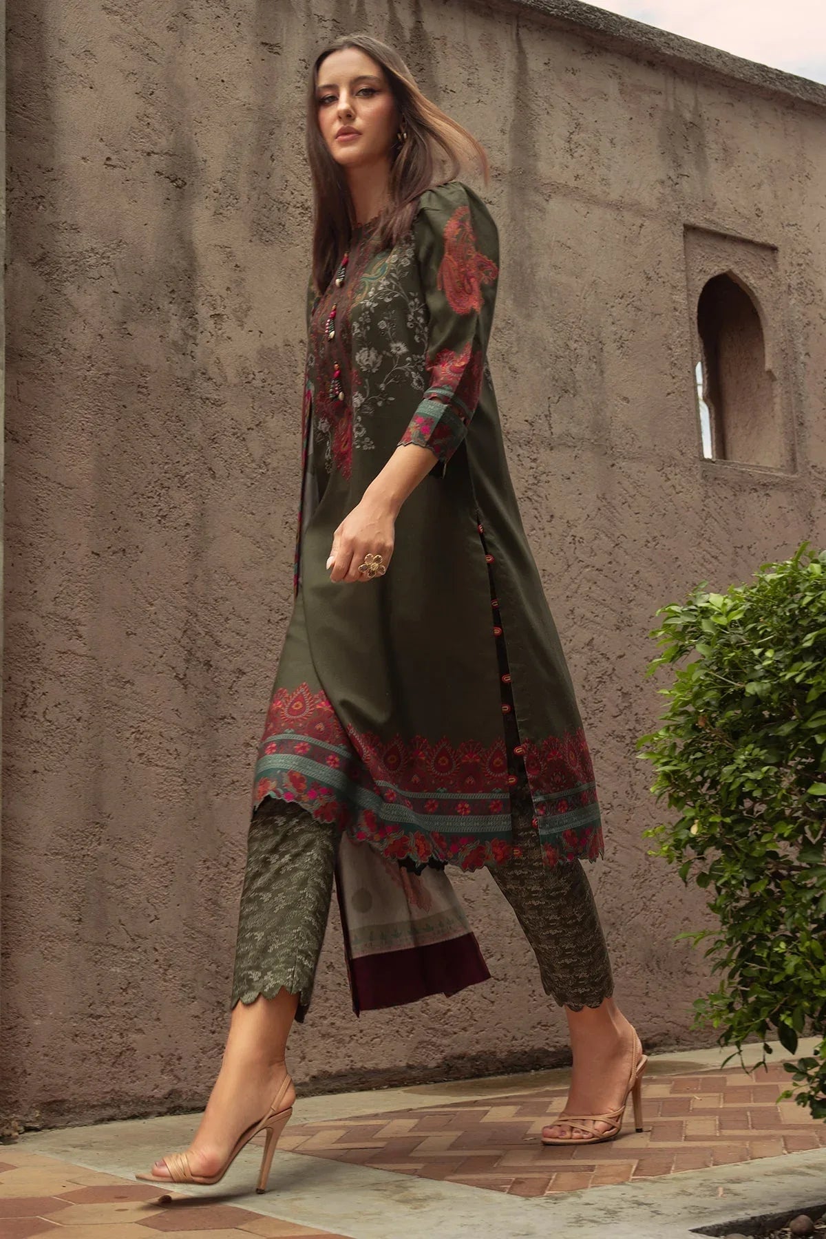 Charizma | C Prints Winter 25 |  3-PC Unstitched Printed Linen Collection CPW5-05 - Rang-e-Khaas