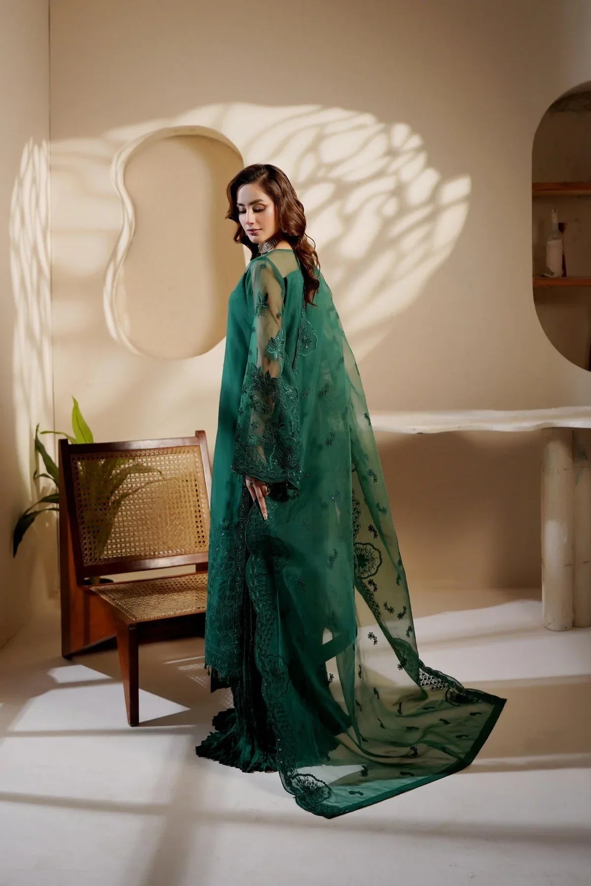 Maryams | Noir Luxe | MERSERA-NOR-1403 - Rang-e-Khaas