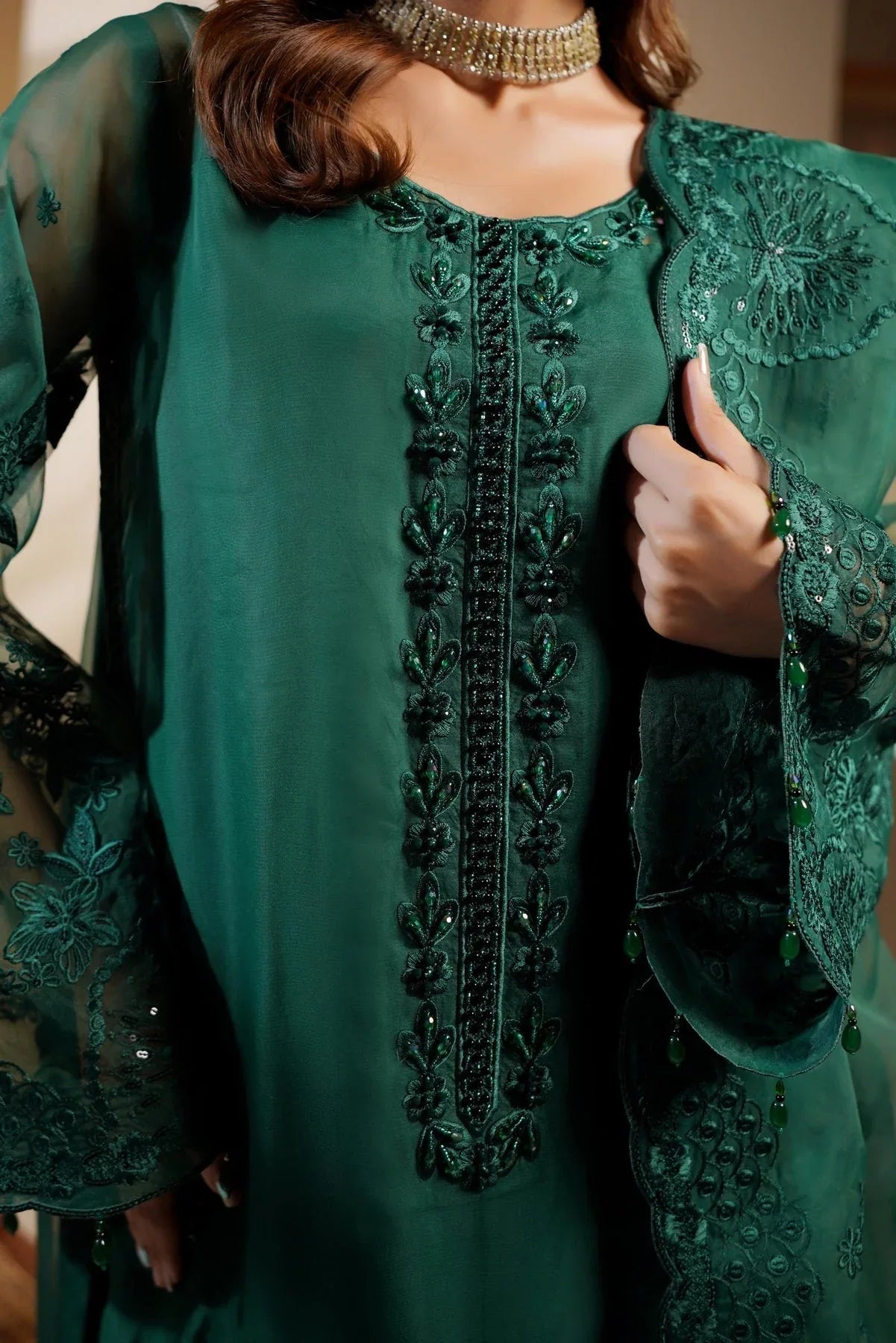 Maryams | Noir Luxe | MERSERA-NOR-1403 - Rang-e-Khaas