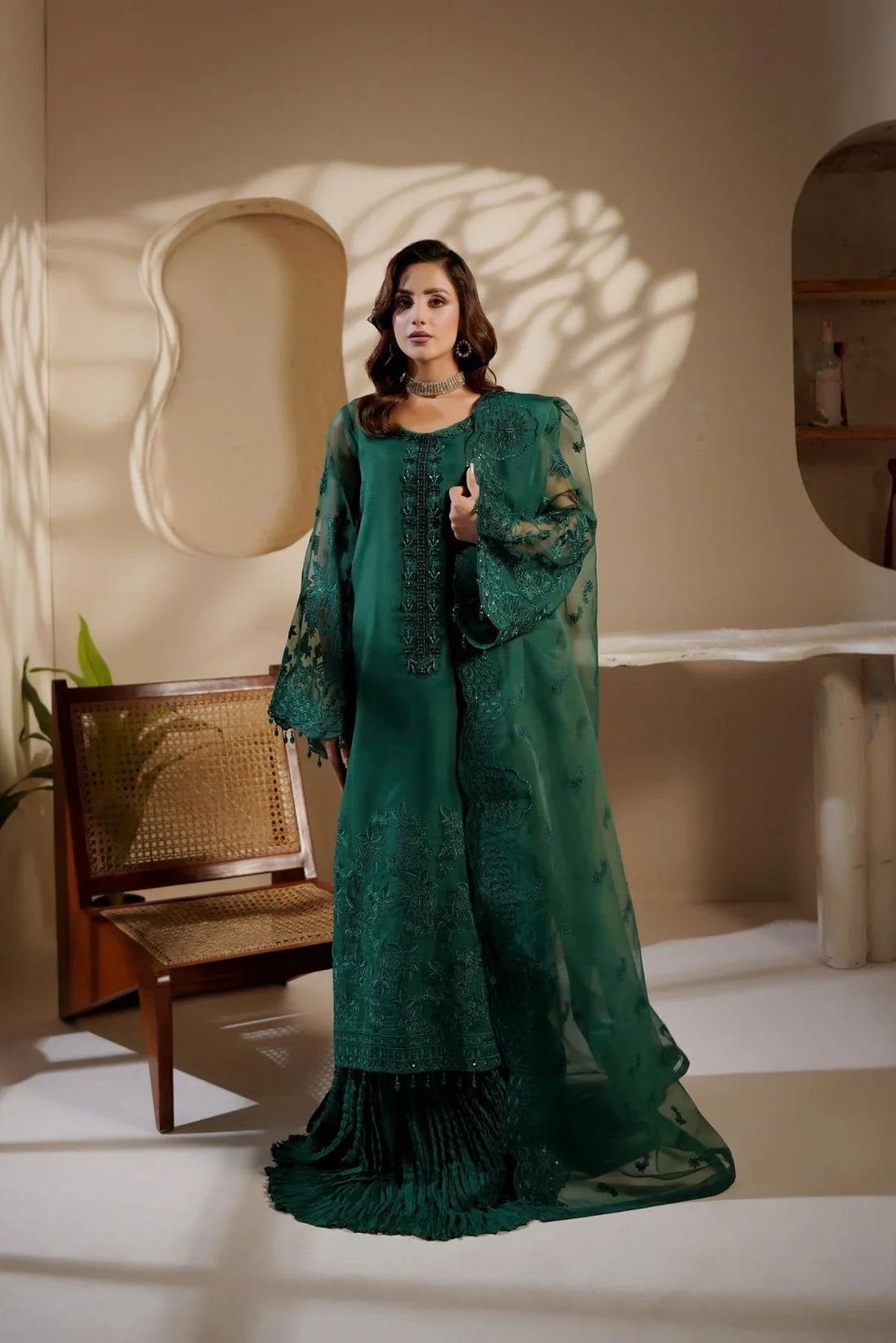 Maryams | Noir Luxe | MERSERA-NOR-1403 - Rang-e-Khaas
