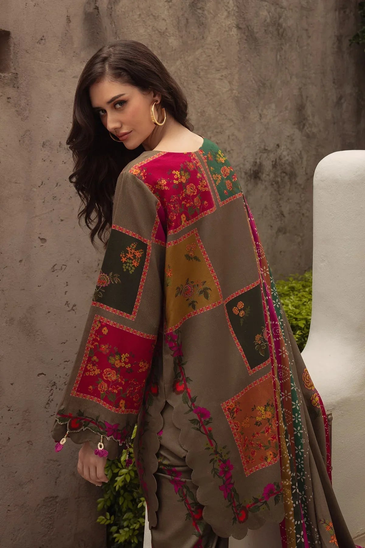 Charizma | C Prints Winter 25 |  3-PC Unstitched Printed Linen Collection CPW5-03 - Rang-e-Khaas