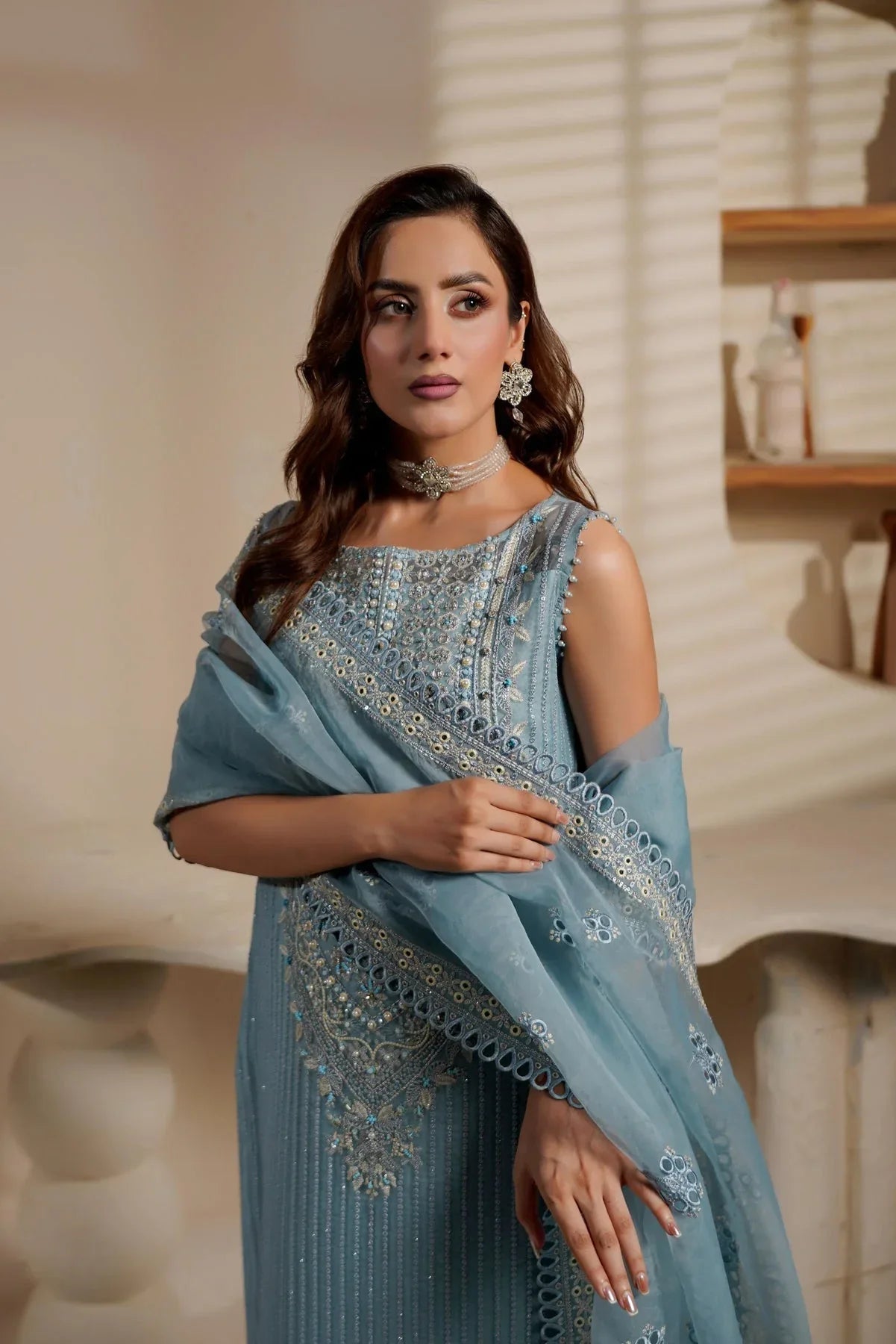 Maryams | Noir Luxe | LATISSA-NOR-1405 - Rang-e-Khaas