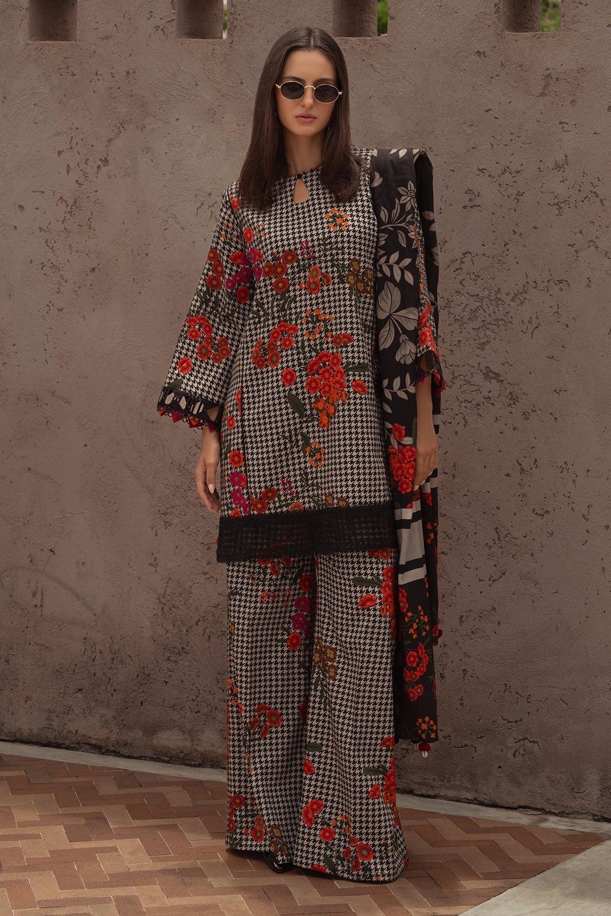 Charizma | C Prints Winter 25 | 3-PC Unstitched Printed Linen Collection CPW5-04 - Rang-e-Khaas