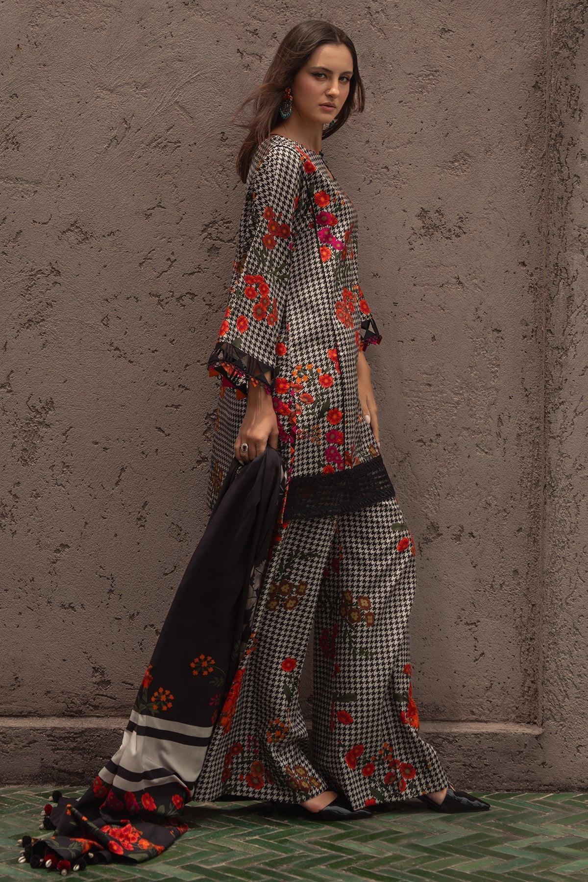 Charizma | C Prints Winter 25 | 3-PC Unstitched Printed Linen Collection CPW5-04 - Rang-e-Khaas