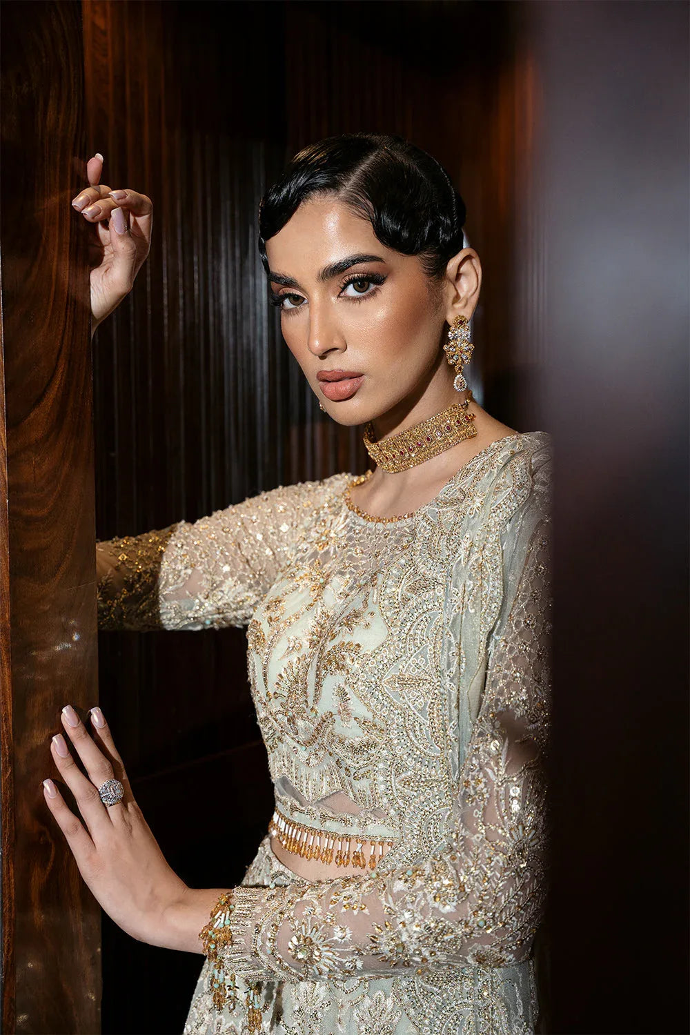 Saira Rizwan | Festive Formals 24 | LUCENT-SRF-D-02 - Rang-e-Khaas