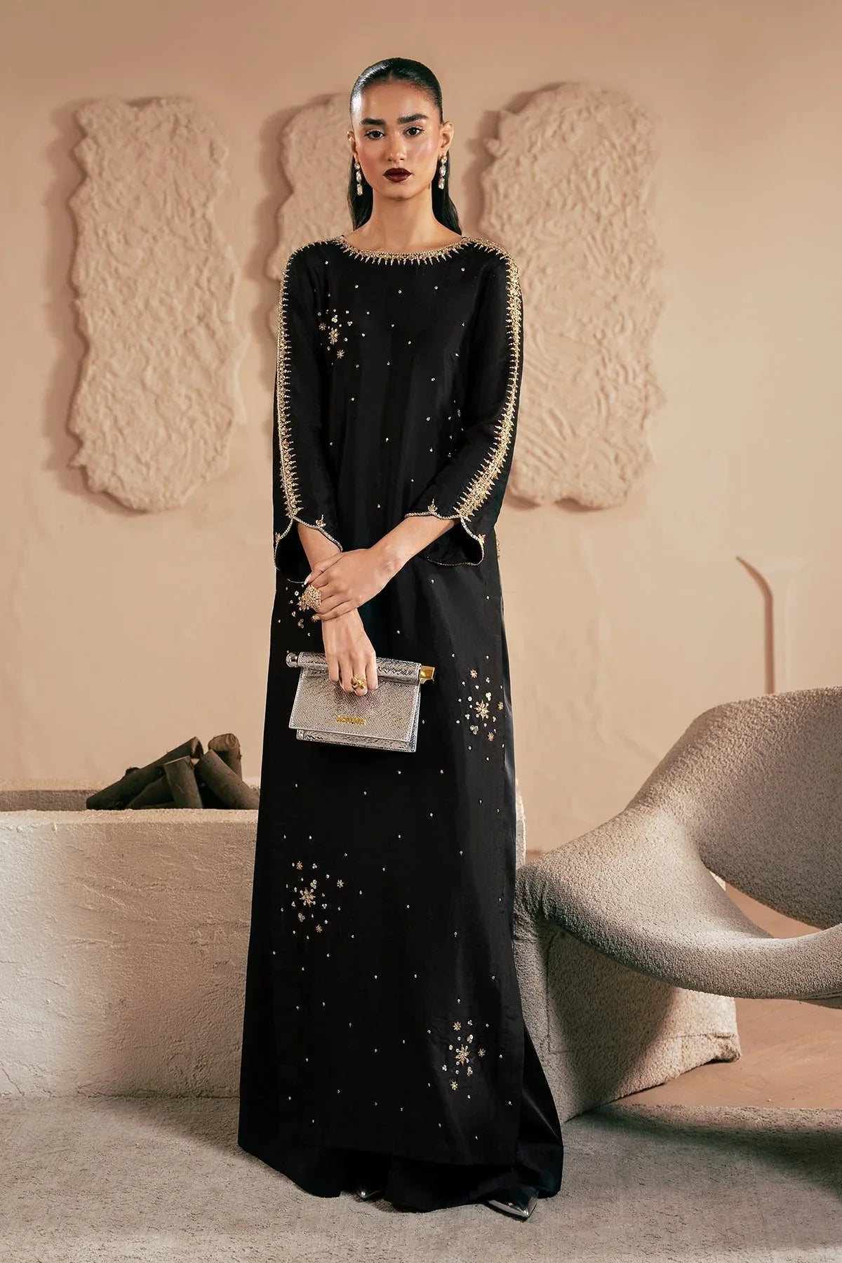 Mina Kashif | Emilie Formals | Black Noir - Rang-e-Khaas