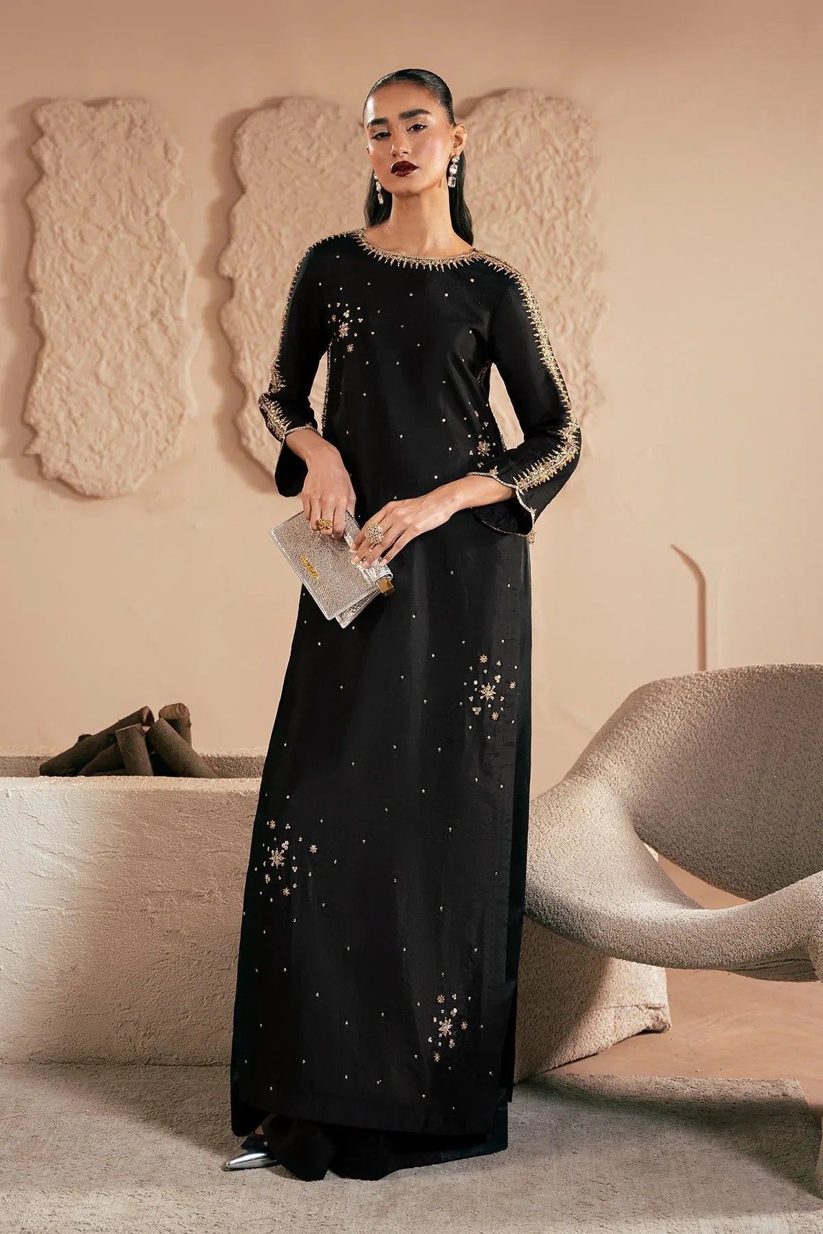 Mina Kashif | Emilie Formals | Black Noir - Rang-e-Khaas