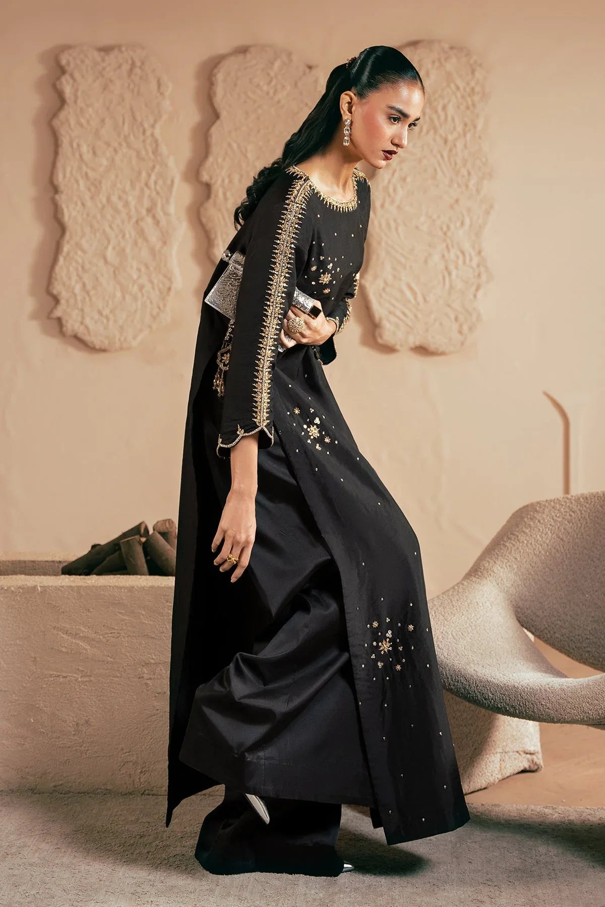 Mina Kashif | Emilie Formals | Black Noir - Rang-e-Khaas