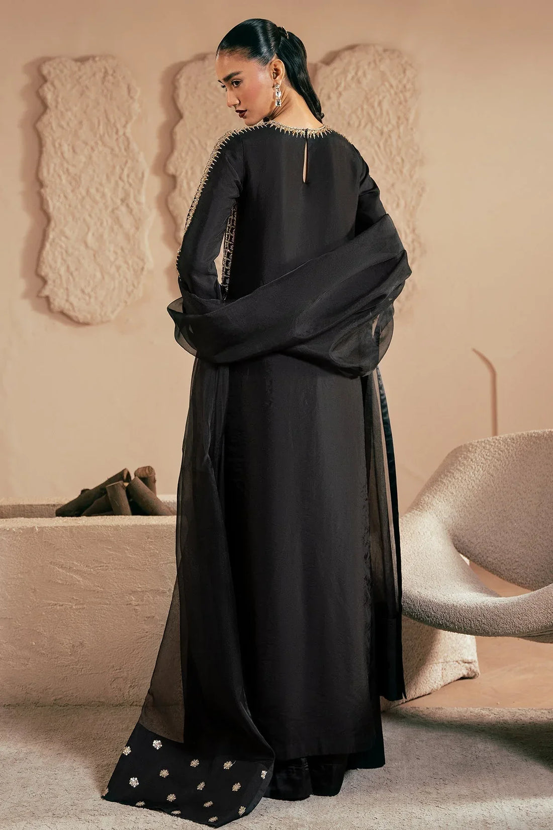 Mina Kashif | Emilie Formals | Black Noir - Rang-e-Khaas