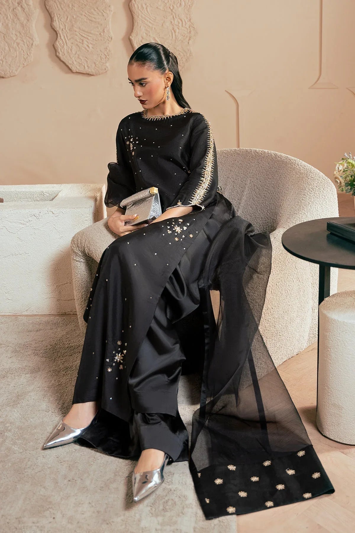 Mina Kashif | Emilie Formals | Black Noir - Rang-e-Khaas