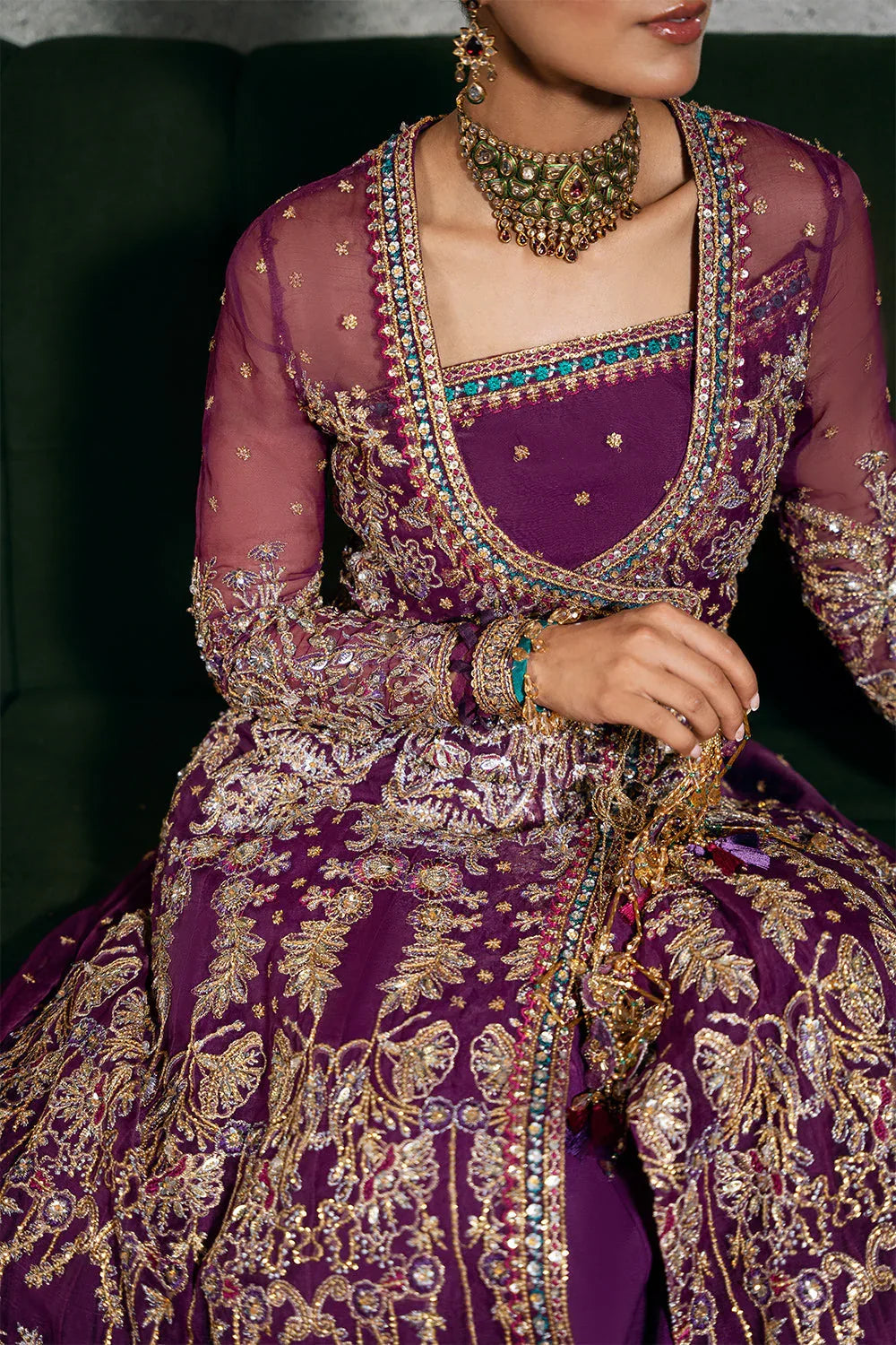 Saira Rizwan | Festive Formals 24 | LAVENA-SRF-D-05 - Rang-e-Khaas