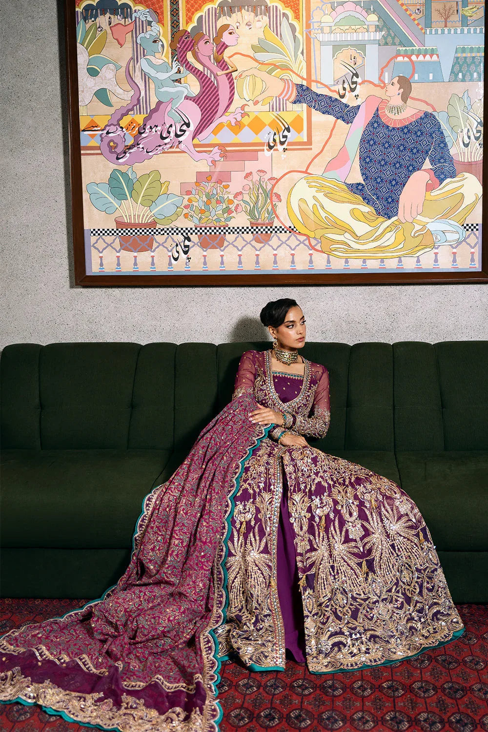 Saira Rizwan | Festive Formals 24 | LAVENA-SRF-D-05 - Rang-e-Khaas