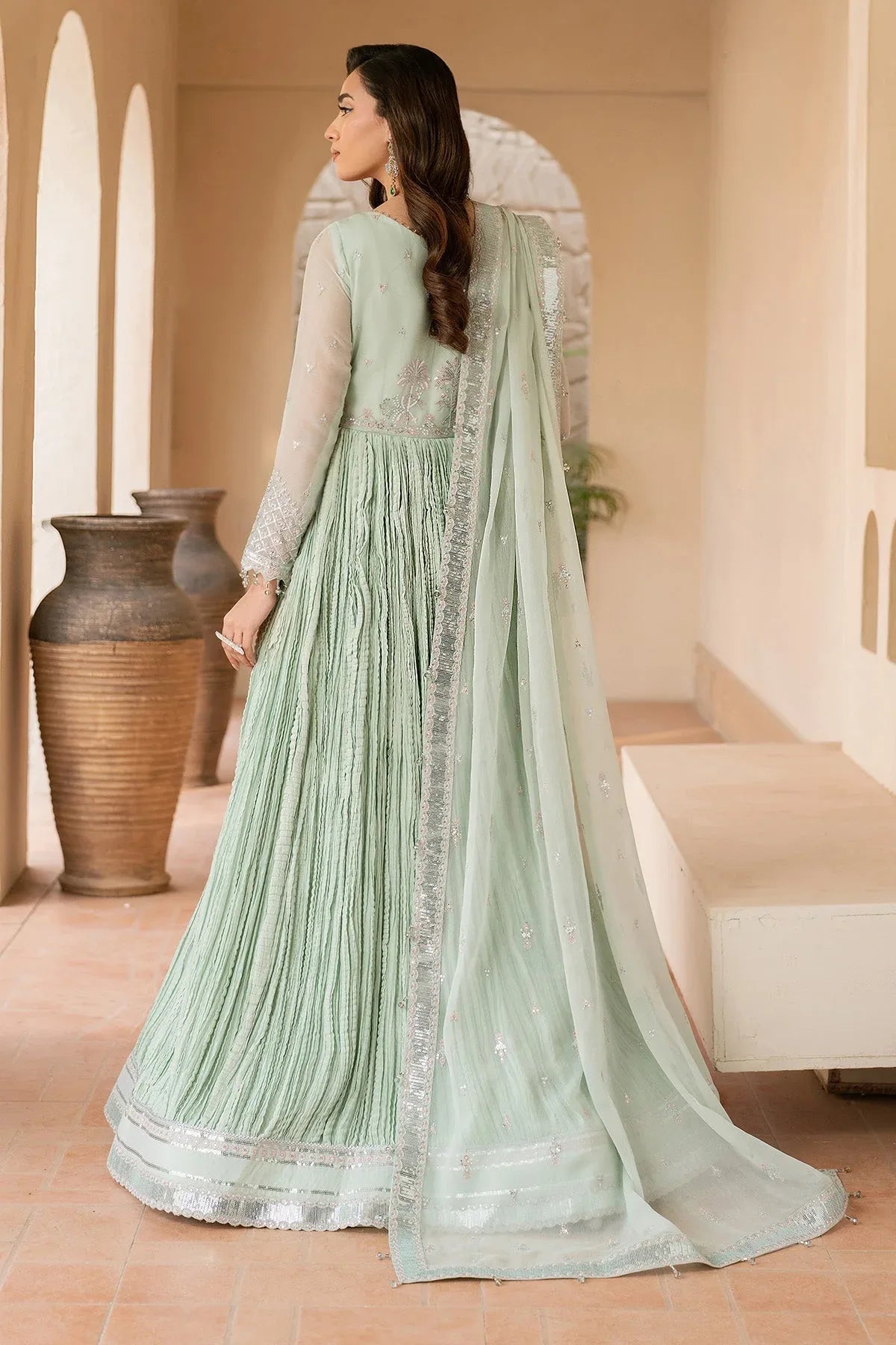 Alizeh | Ready to wear | Green Dress 3 Piece - RTW1020 - Rang-e-Khaas
