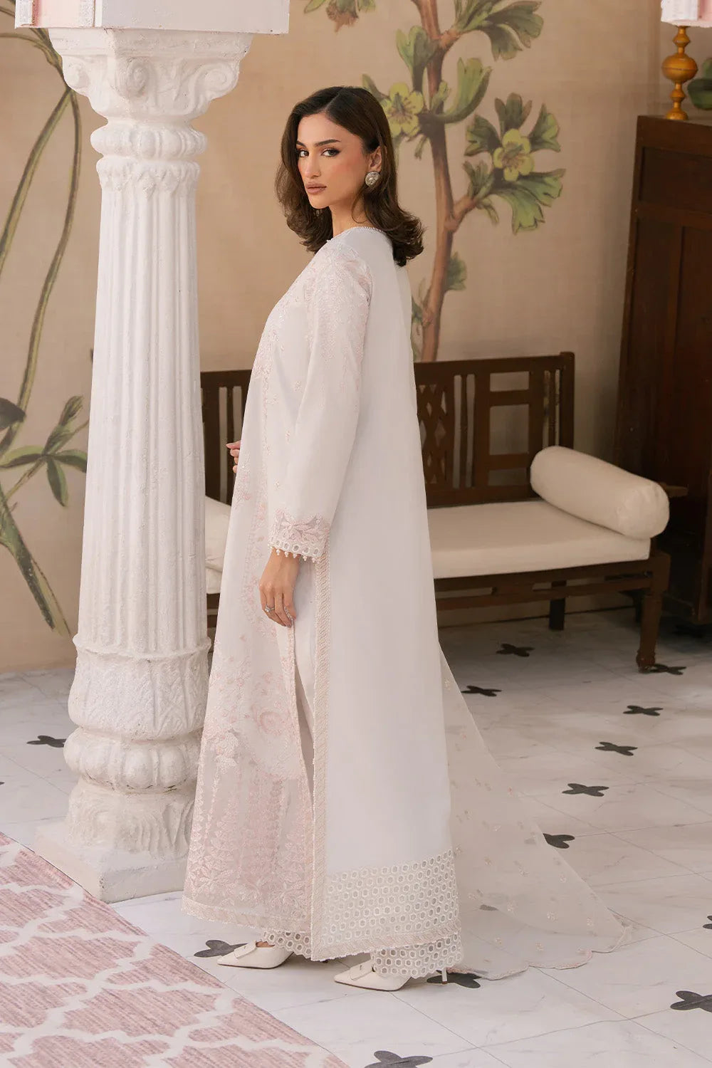 Maryum N Maria | Eid Luxury Lawn 25 | AREZOO - MS50153 - Rang-e-Khaas