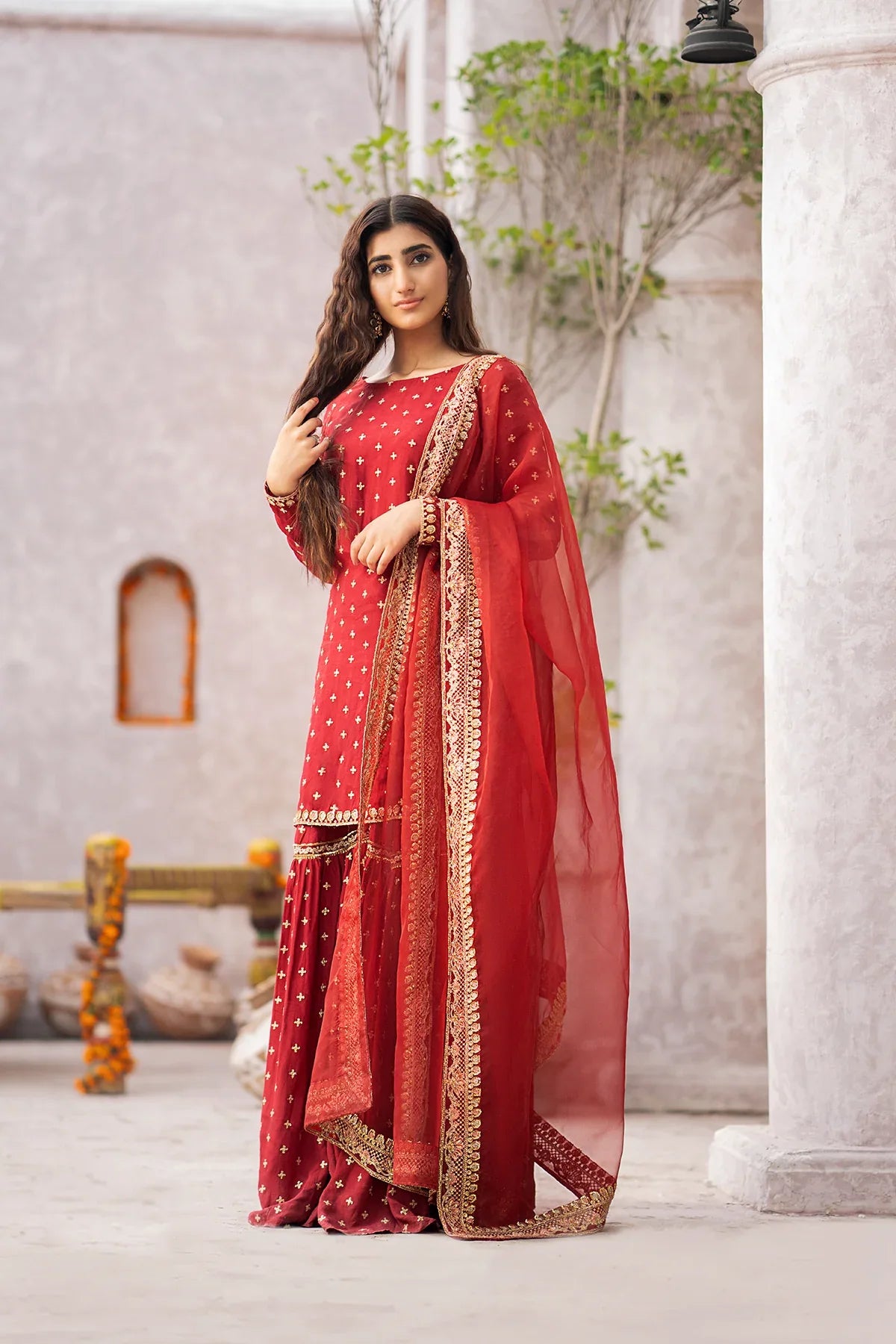 Erum Khan | Sakhiyan Formals | GULAB - Rang-e-Khaas
