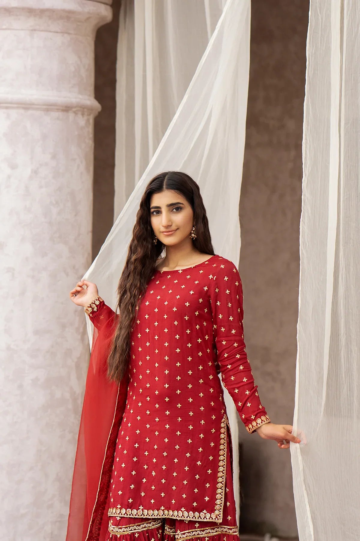 Erum Khan | Sakhiyan Formals | GULAB - Rang-e-Khaas