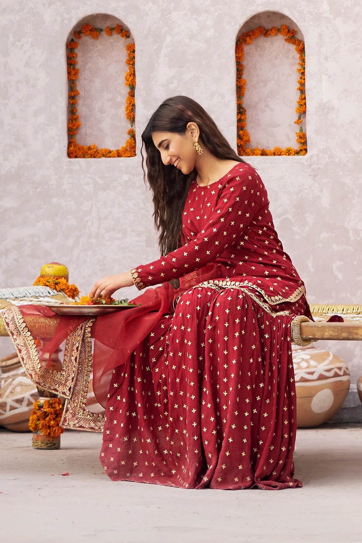 Erum Khan | Sakhiyan Formals | GULAB - Rang-e-Khaas