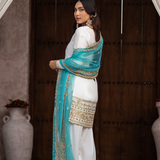 Erum Khan | Sakhiyan Formals | SUFAID PHOOL