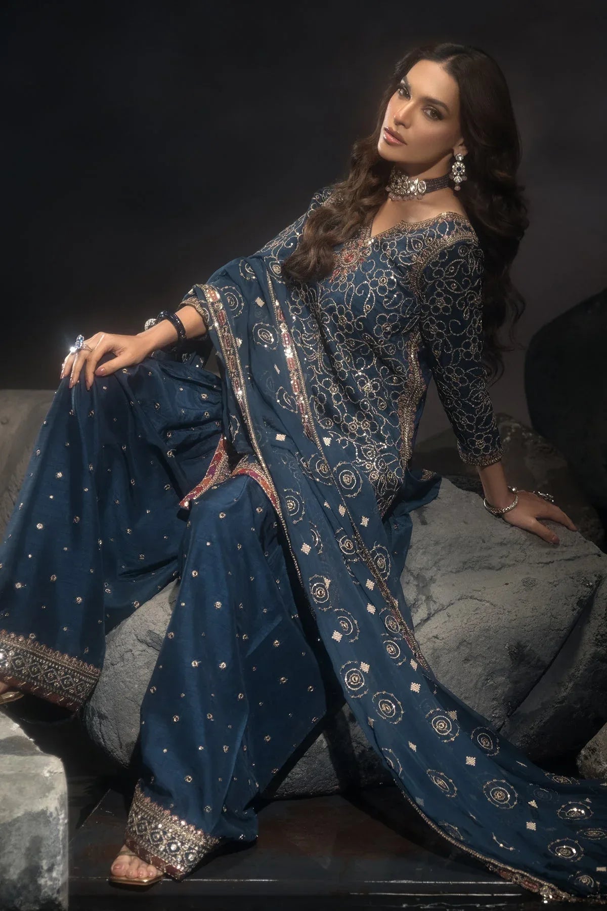 Charizma | Statement Dresses | CMA-4-118 - Rang-e-Khaas