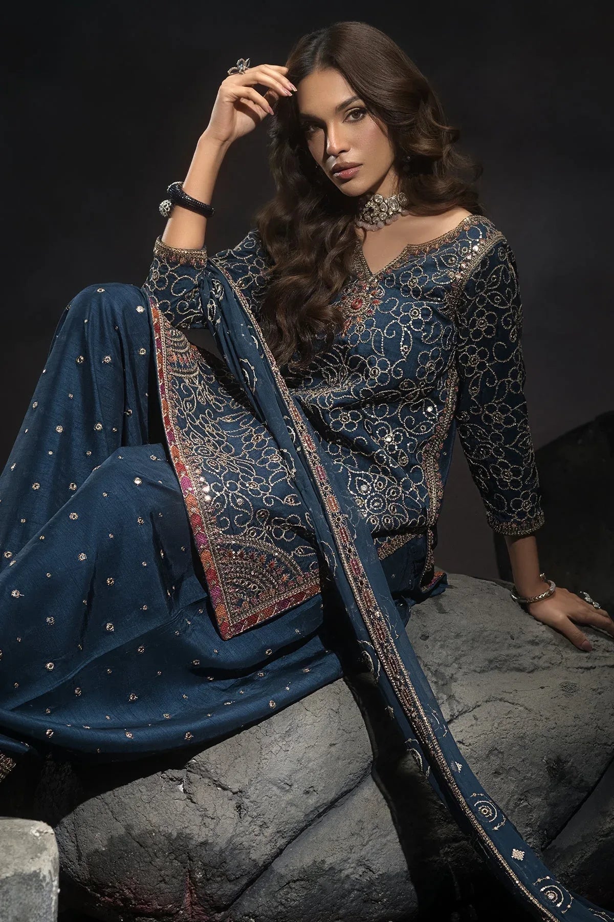 Charizma | Statement Dresses | CMA-4-118 - Rang-e-Khaas