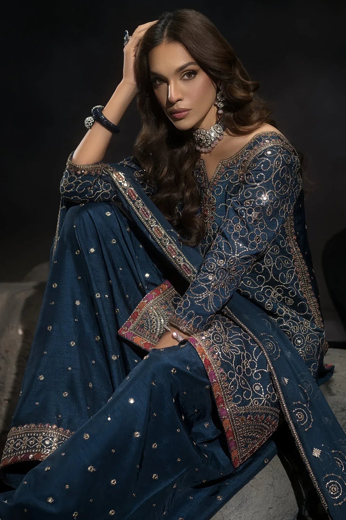 Charizma | Statement Dresses | CMA-4-118 - Rang-e-Khaas