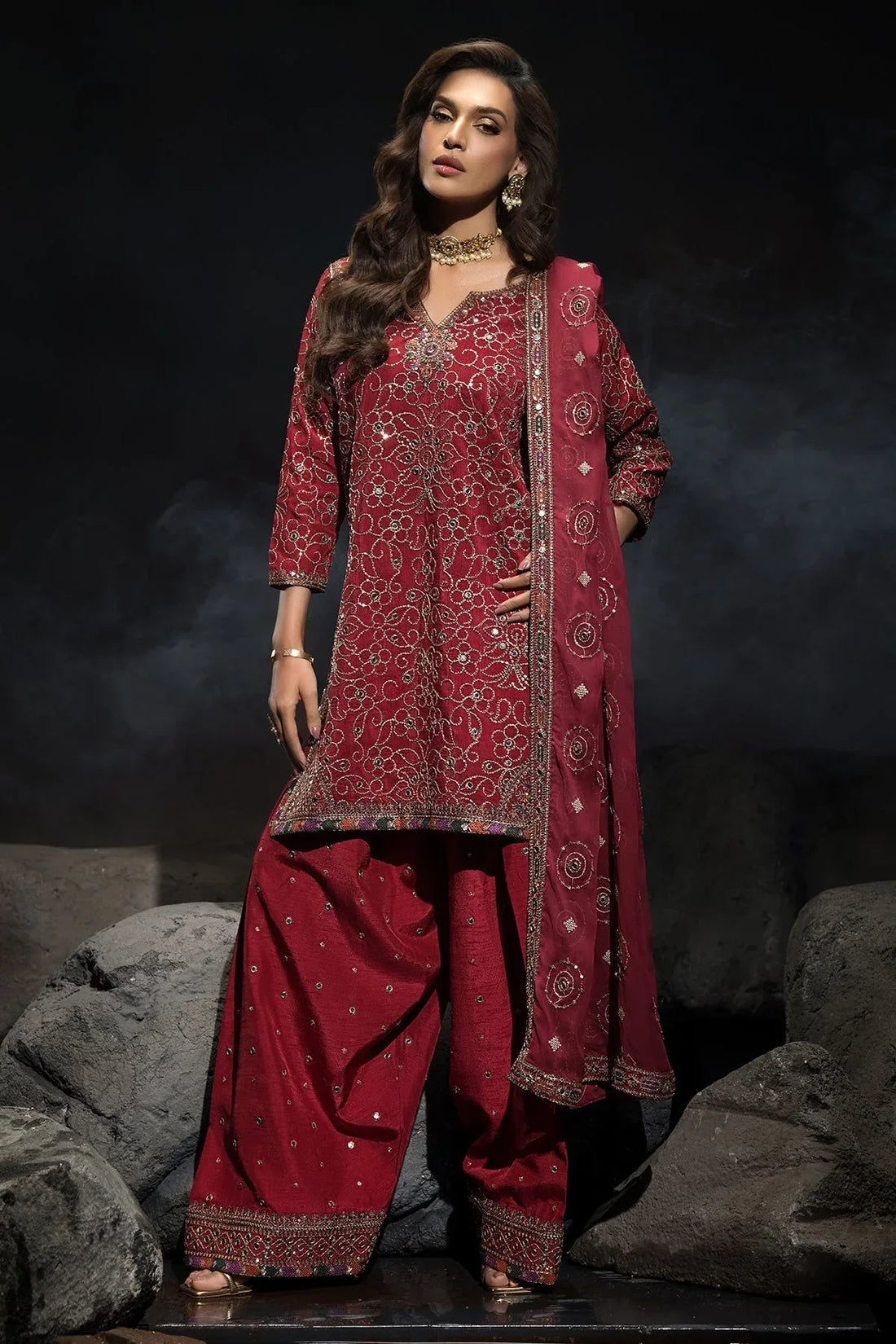 Charizma | Statement Dresses | CMA-4-117 - Rang-e-Khaas