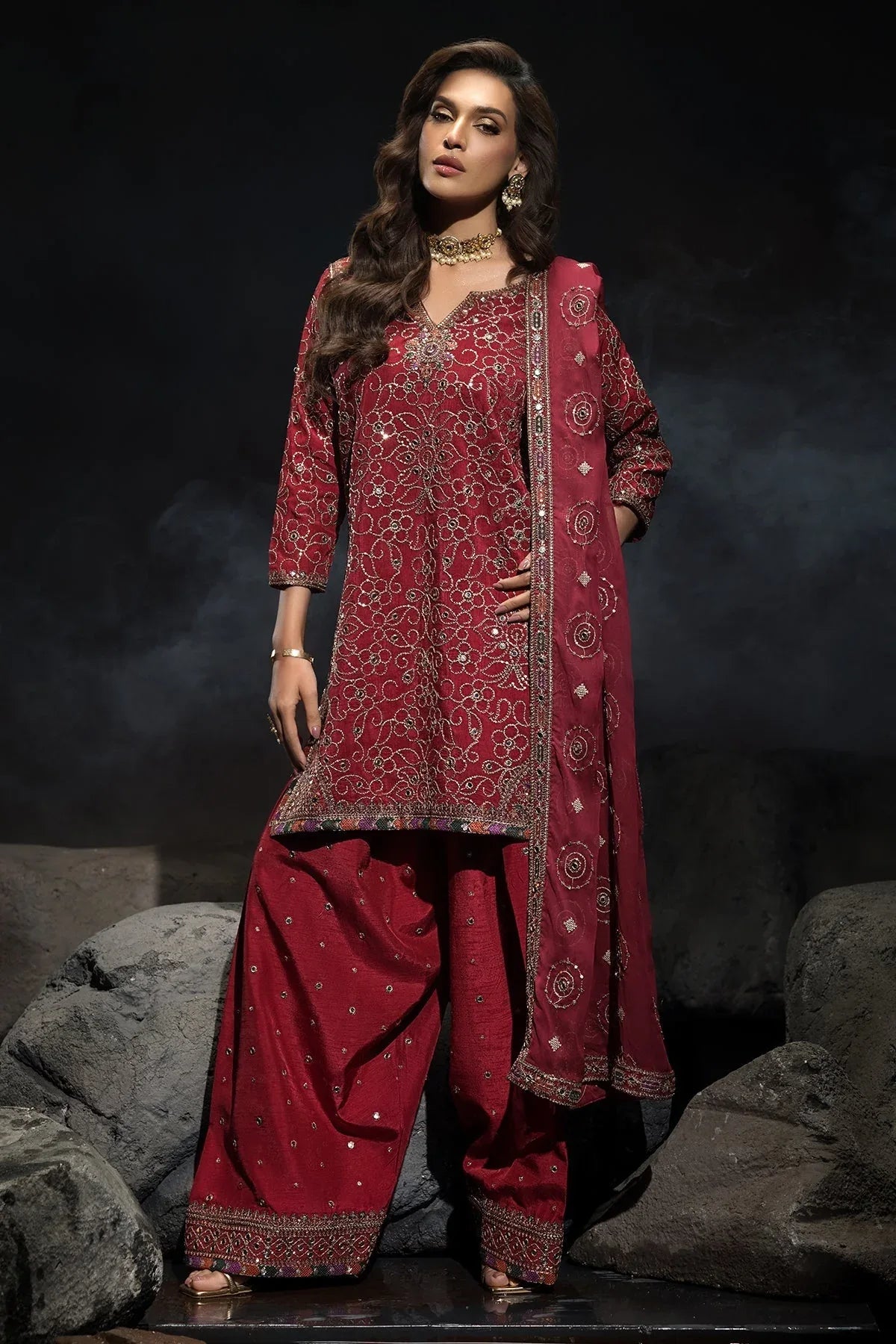 Charizma | Statement Dresses | CMA-4-117 - Rang-e-Khaas
