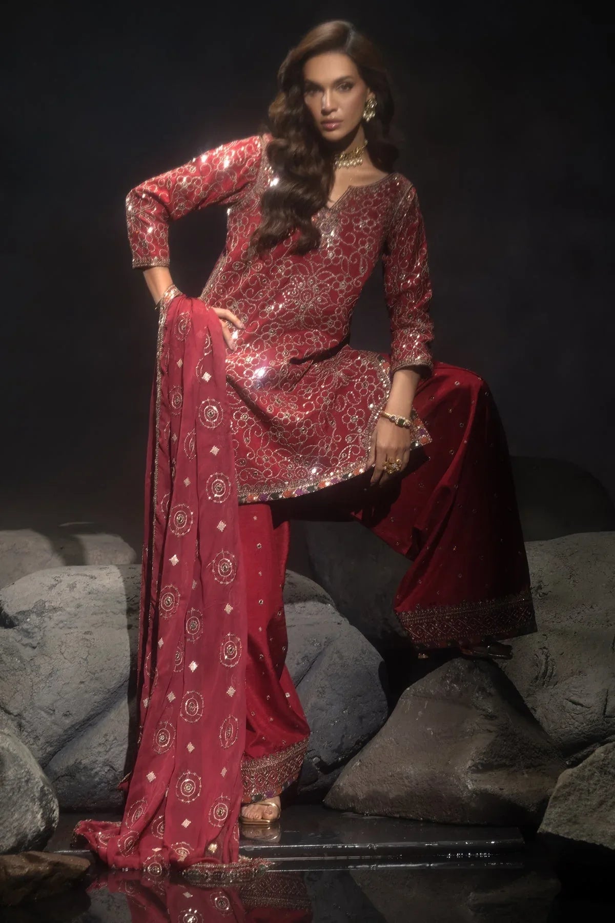 Charizma | Statement Dresses | CMA-4-117 - Rang-e-Khaas
