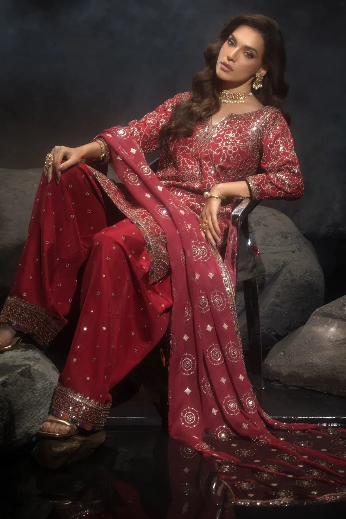 Charizma | Statement Dresses | CMA-4-117 - Rang-e-Khaas