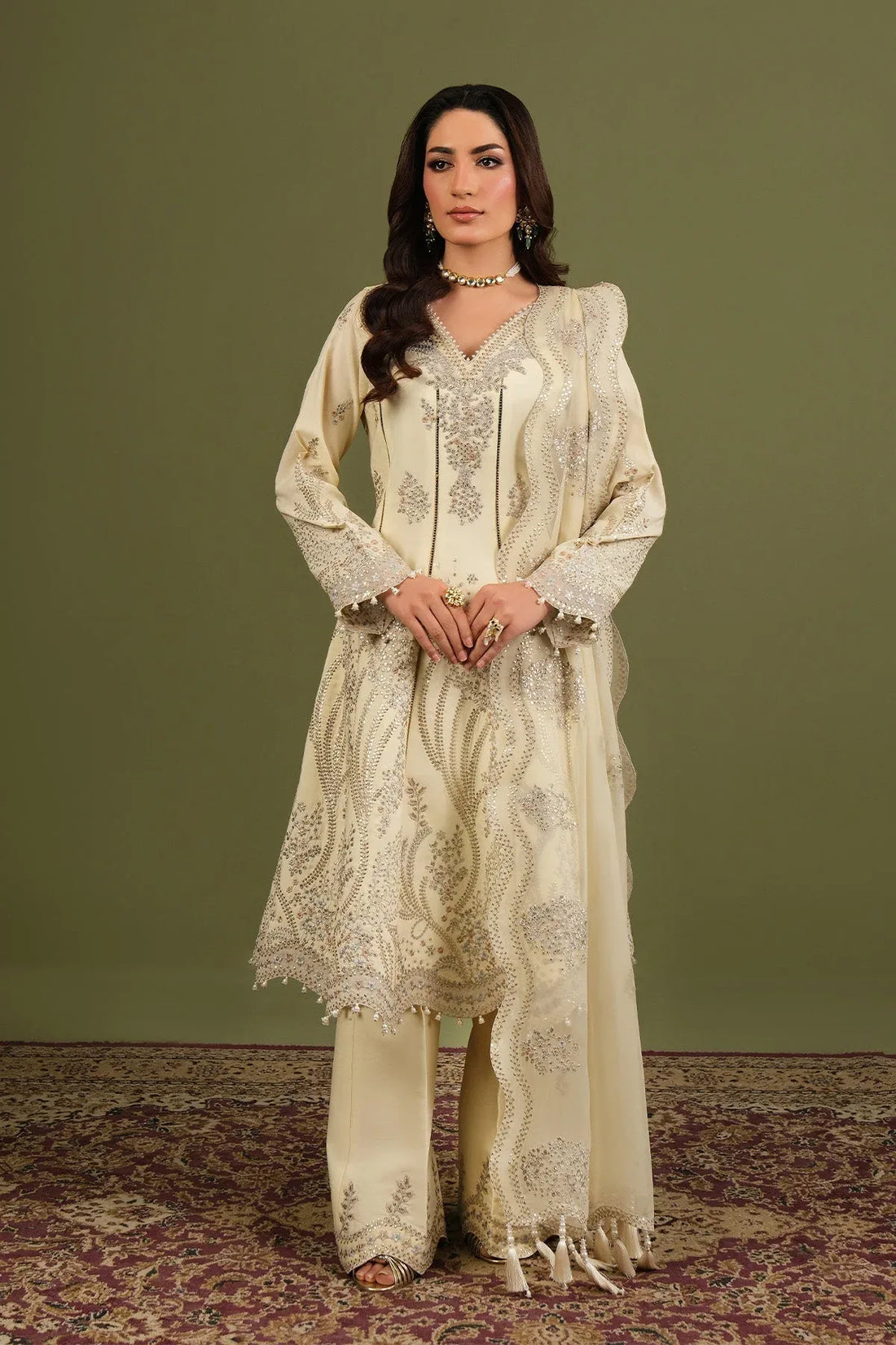 Alizeh | Luxe Raw Silk | AF-RS-13-Emily - Rang-e-Khaas