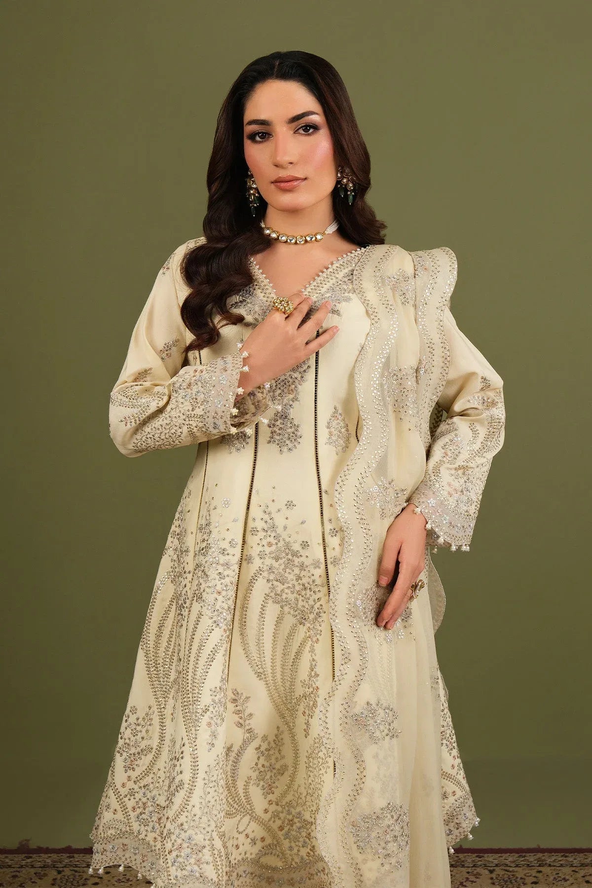 Alizeh | Luxe Raw Silk | AF-RS-13-Emily - Rang-e-Khaas