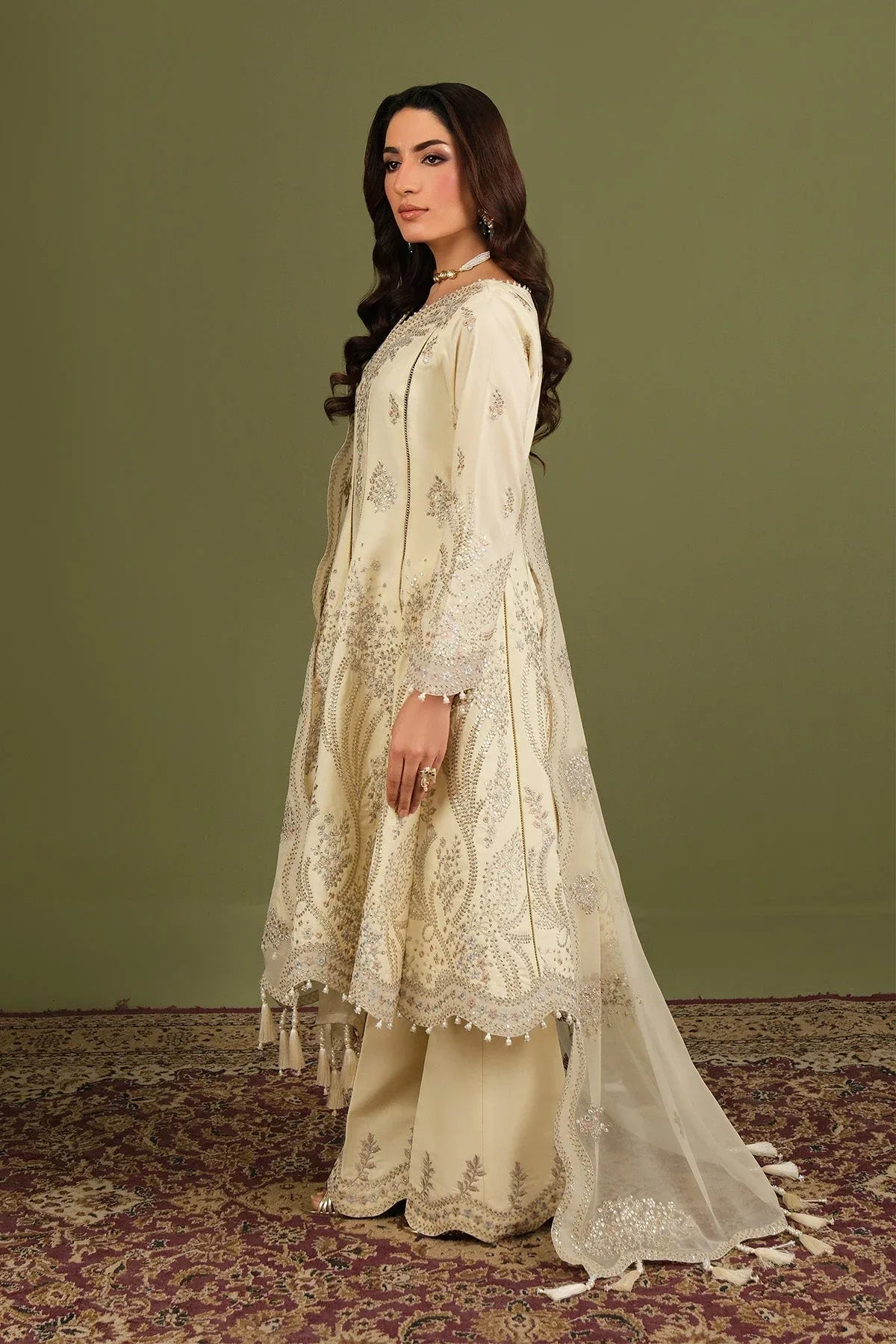 Alizeh | Luxe Raw Silk | AF-RS-13-Emily - Rang-e-Khaas