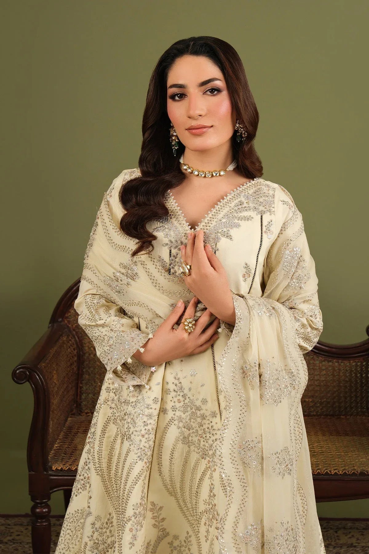 Alizeh | Luxe Raw Silk | AF-RS-13-Emily - Rang-e-Khaas