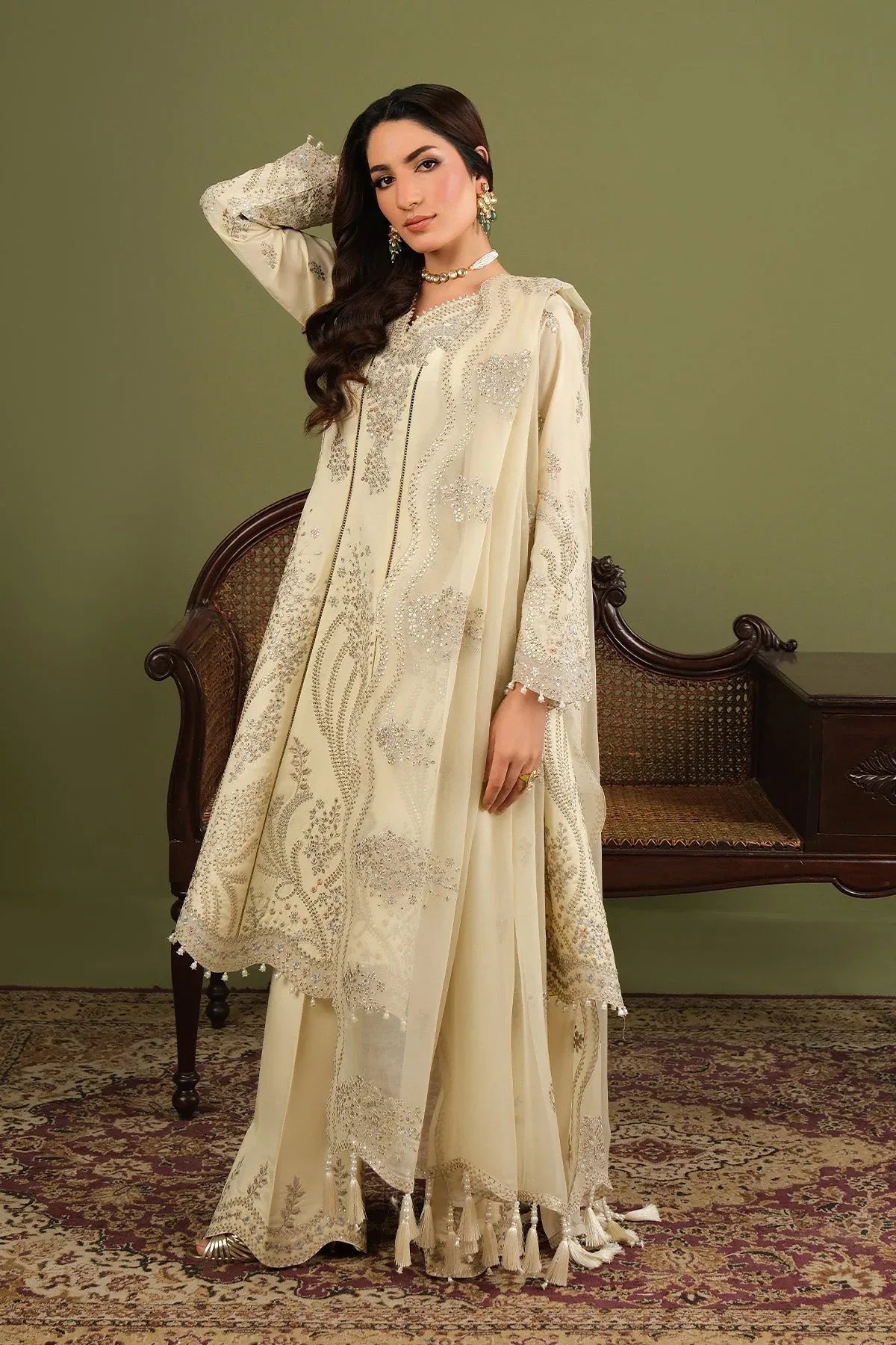 Alizeh | Luxe Raw Silk | AF-RS-13-Emily - Rang-e-Khaas