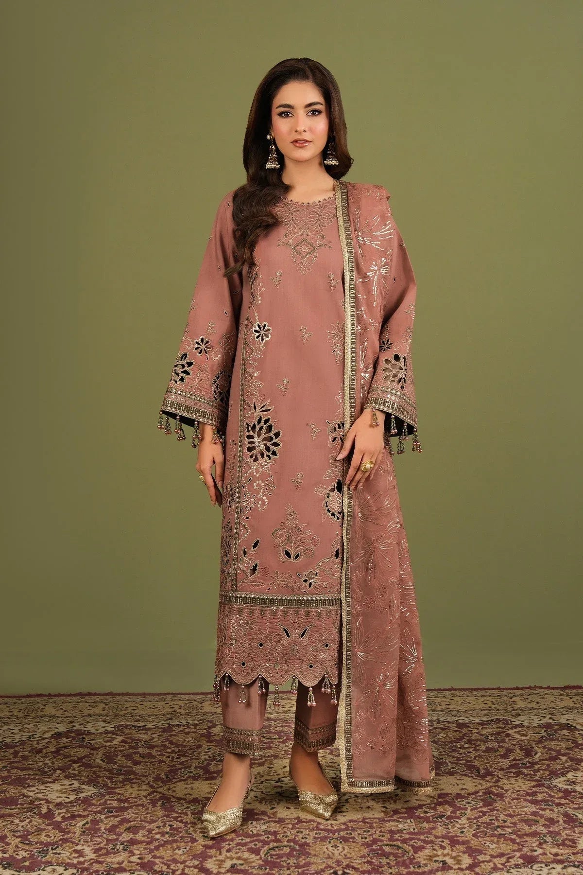 Alizeh | Luxe Raw Silk | AF-RS-12-Vesper - Rang-e-Khaas