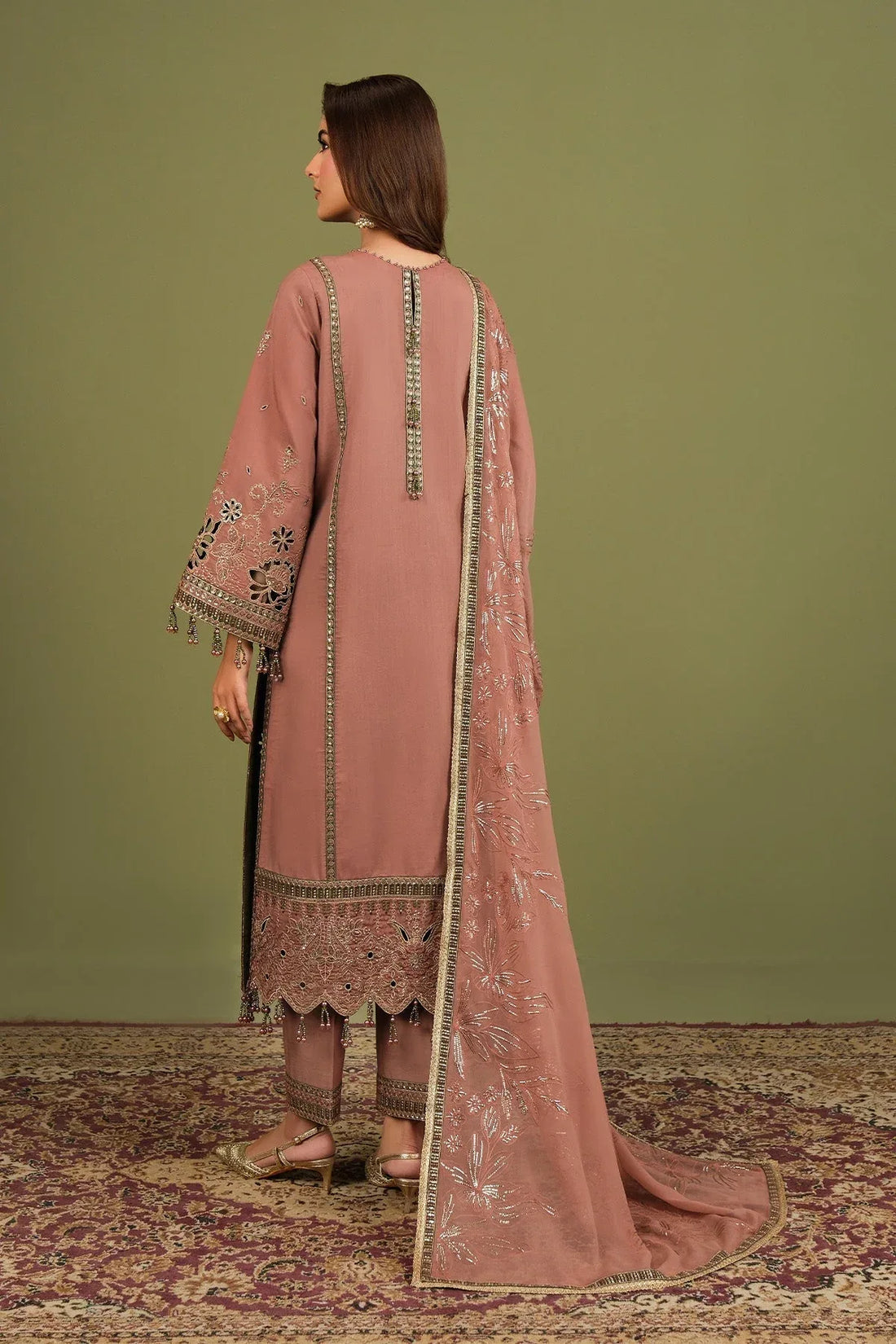 Alizeh | Luxe Raw Silk | AF-RS-12-Vesper - Rang-e-Khaas