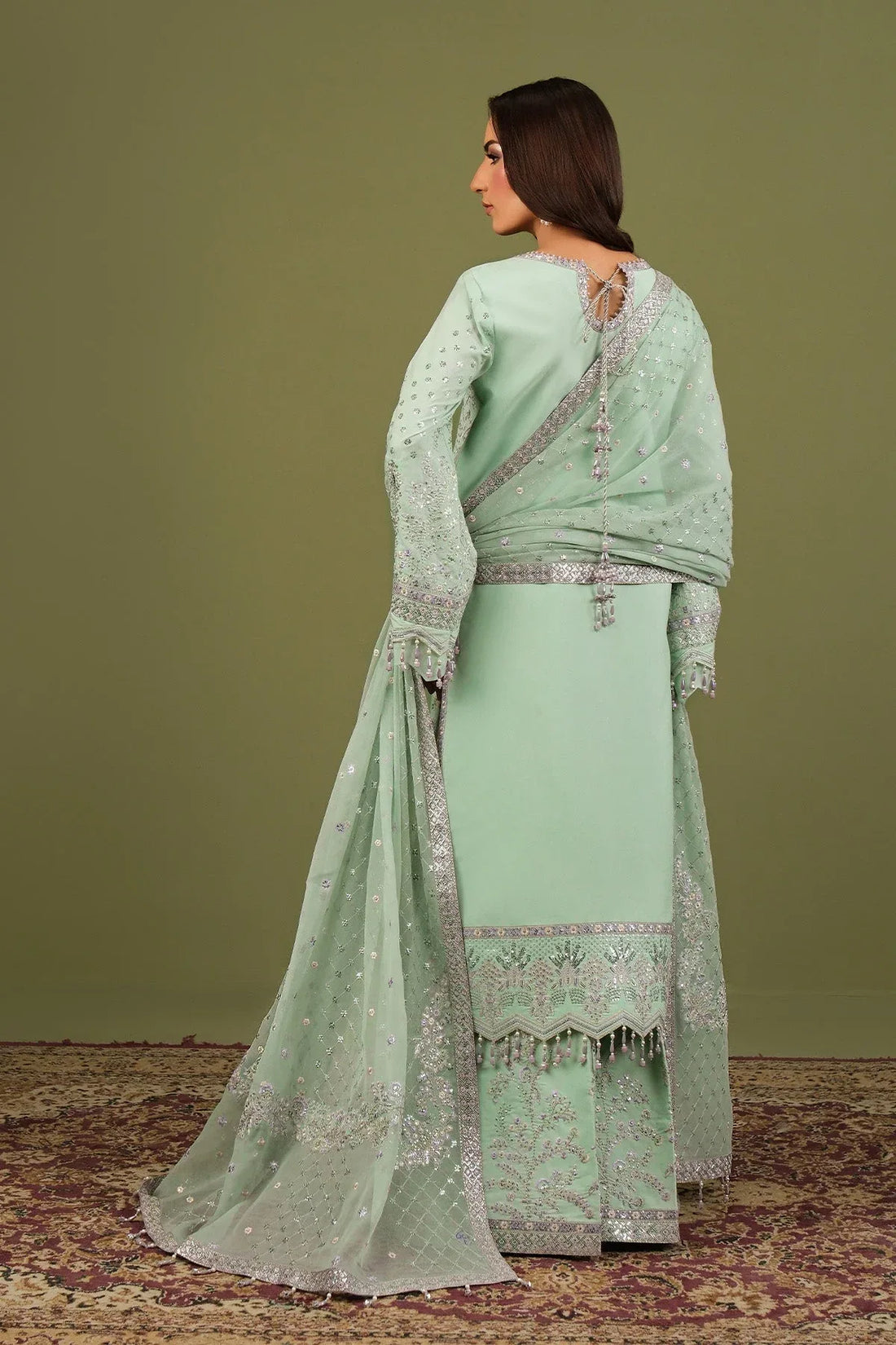 Alizeh | Luxe Raw Silk | AF-RS-15-Pearly - Rang-e-Khaas