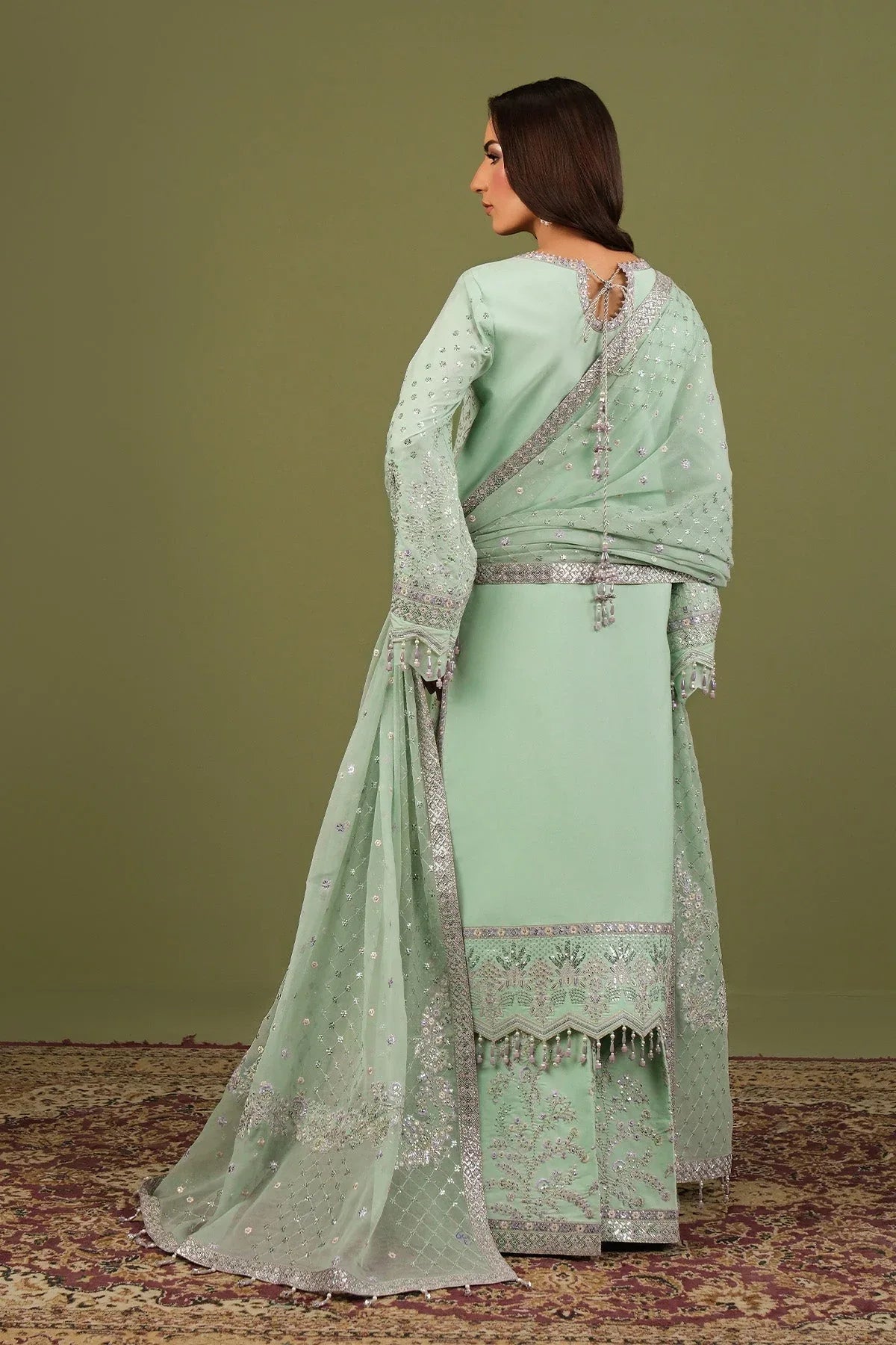 Alizeh | Luxe Raw Silk | AF-RS-15-Pearly - Rang-e-Khaas