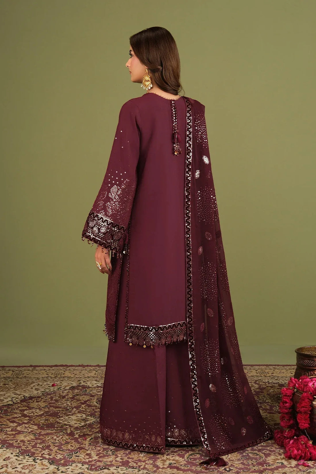 Alizeh | Luxe Raw Silk | AF-RS-16-Almas - Rang-e-Khaas