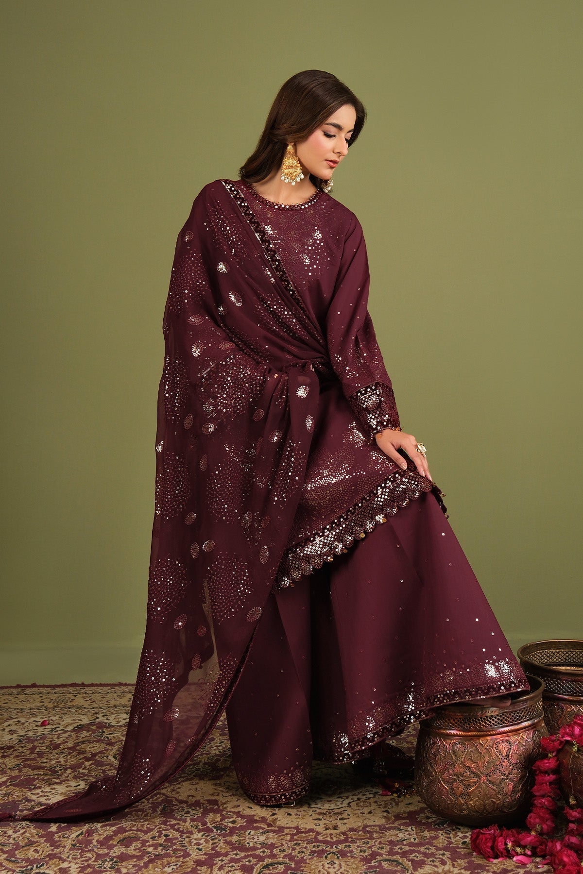 Alizeh | Luxe Raw Silk | AF-RS-16-Almas