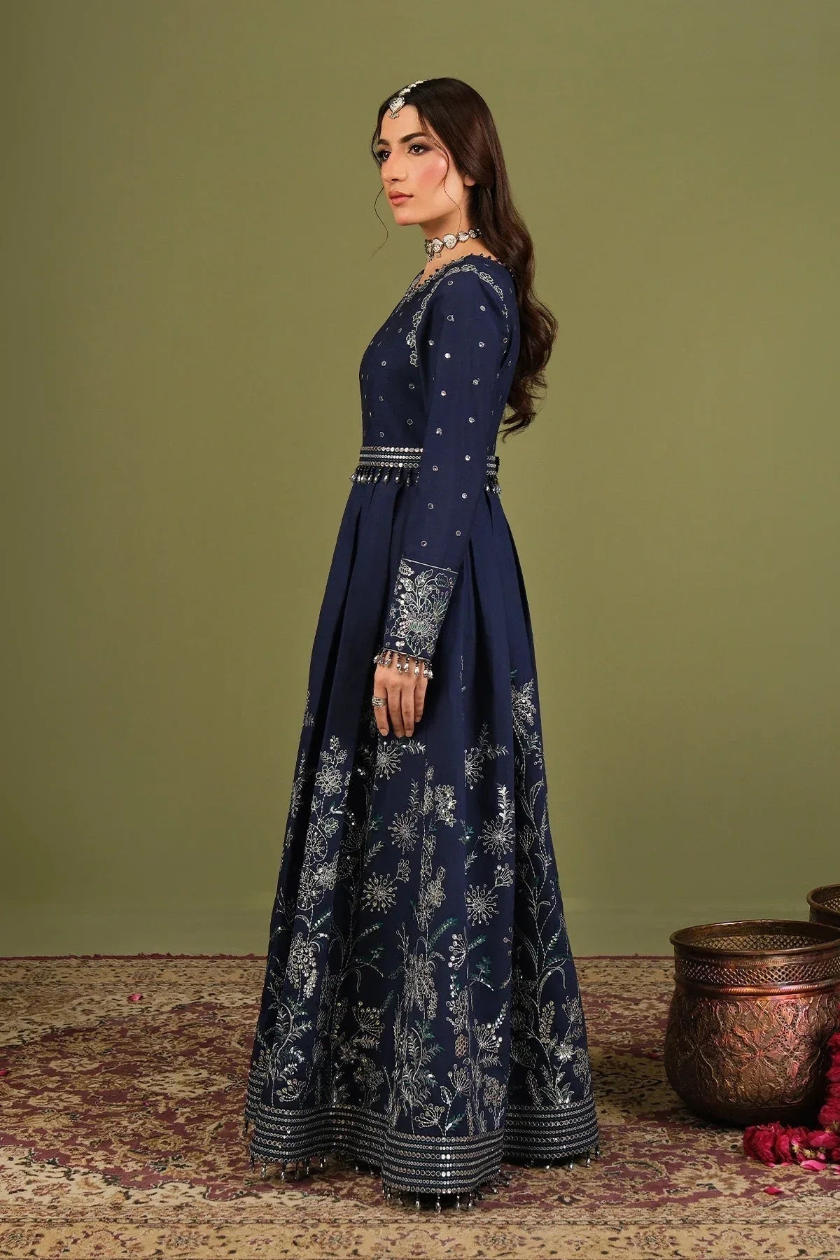Alizeh | Luxe Raw Silk | AF-RS-11-Abaan - Rang-e-Khaas