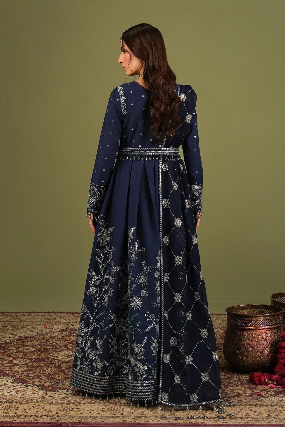 Alizeh | Luxe Raw Silk | AF-RS-11-Abaan - Rang-e-Khaas